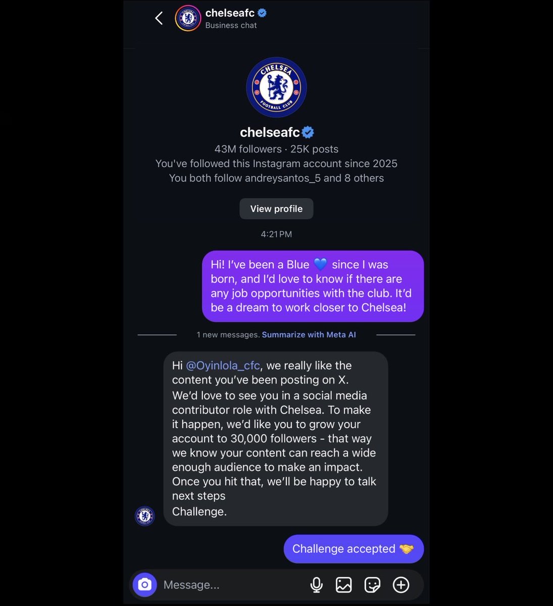 Oyinlola_cfc's tweet image. Chelsea offer me a job 🥹can we do this blues?💙