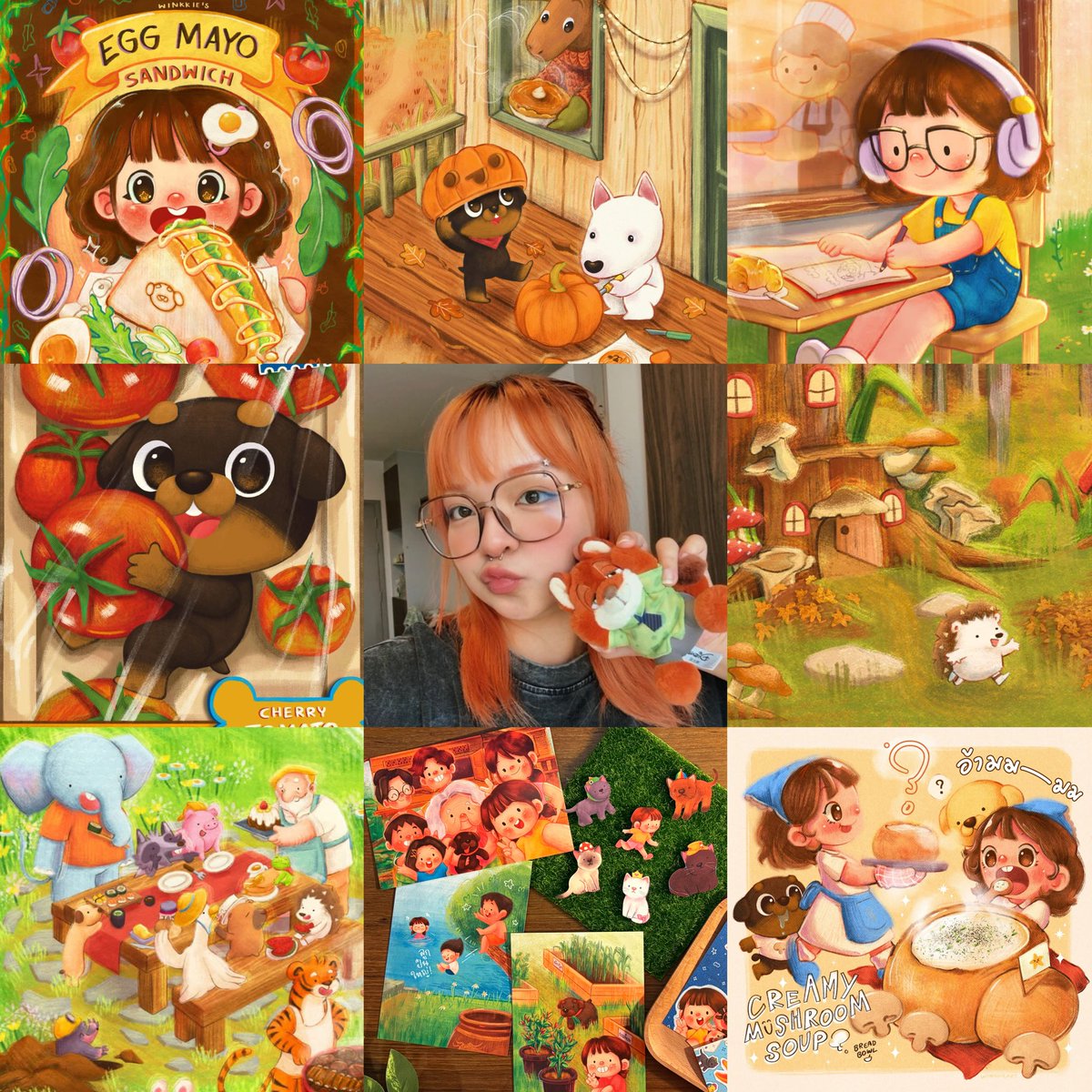 WinkkieArt's tweet photo. #InternationalArtistDay i’m so soooooo late but nvm 😋✨🙏🏻

เหมือนเล่นเพื่อพิสูจน์ว่าเราชอบสีอะไร ฮะฮา 🍊🌳🥪  (เอนเกจแย่ เลยมาลงอวดสีผมไว้เฉย ๆ ) https://t.co/9WPpN0QoN7