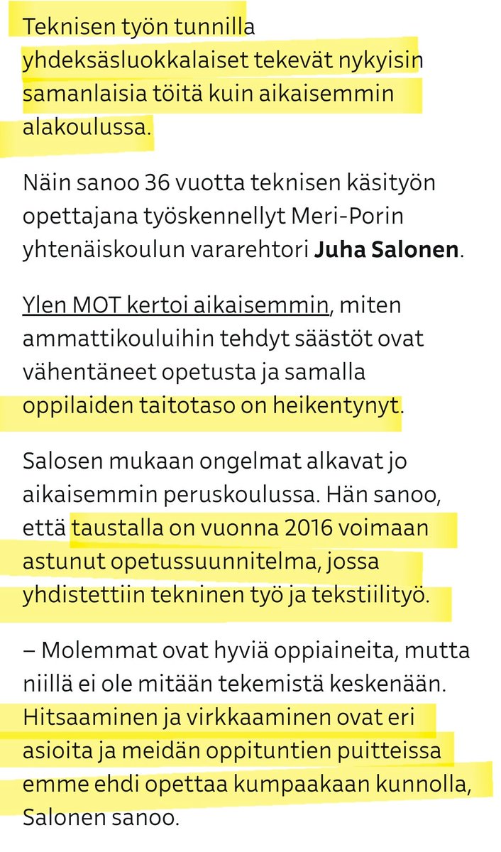 smlmkl's tweet image. Kuka kusipää paskoi suomalaisen koulun? Kaltaiselleni lapsuuden tekniikantohtorille teknisen työn tunnit oli koulussa pelastus ja kannustin teknisille aloille. Sain käyttää pöytäsirkkeliäkin yksin ja nykyään ei tunneta rullamittaa tai osata imuroida? Suomi elää vain tekniikalla.