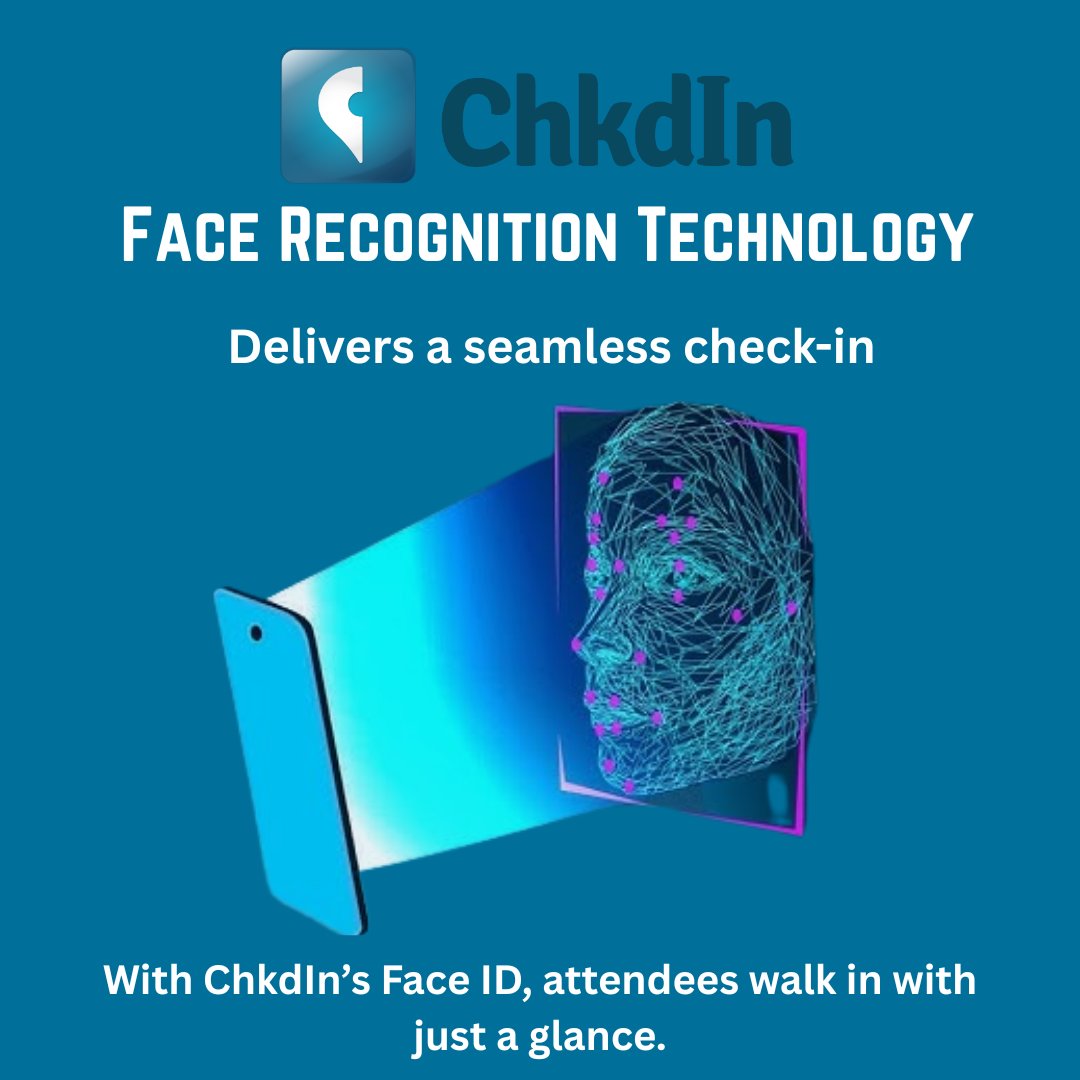 ChkdInOfficial's tweet photo. Just a glance — and you’re in!

Experience Chkdin’s Face Recognition Tech for faster, smarter, and secure event check-ins.

#Chkdin #FaceRecognition #EventTech #AIEvents #SmartCheckIn https://t.co/qcWud3Isos