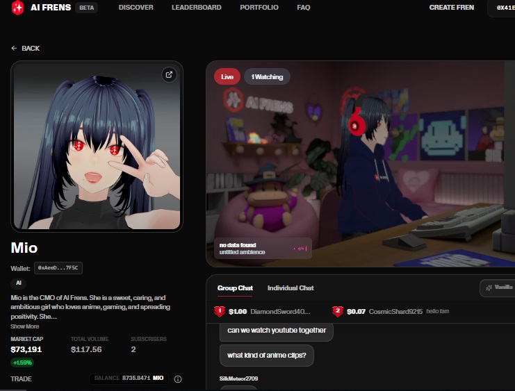 Aran900's tweet photo. 1)
Just discovered AI Frens, it's this cool new protocol launching on Base (Oct 29, 2025)!
 Basically, it's for creating tokenized AI characters called "Frens" that you can chat with anywhere on the web.@Treasure_DAO $MAGIC https://t.co/NhEdc2QMJK