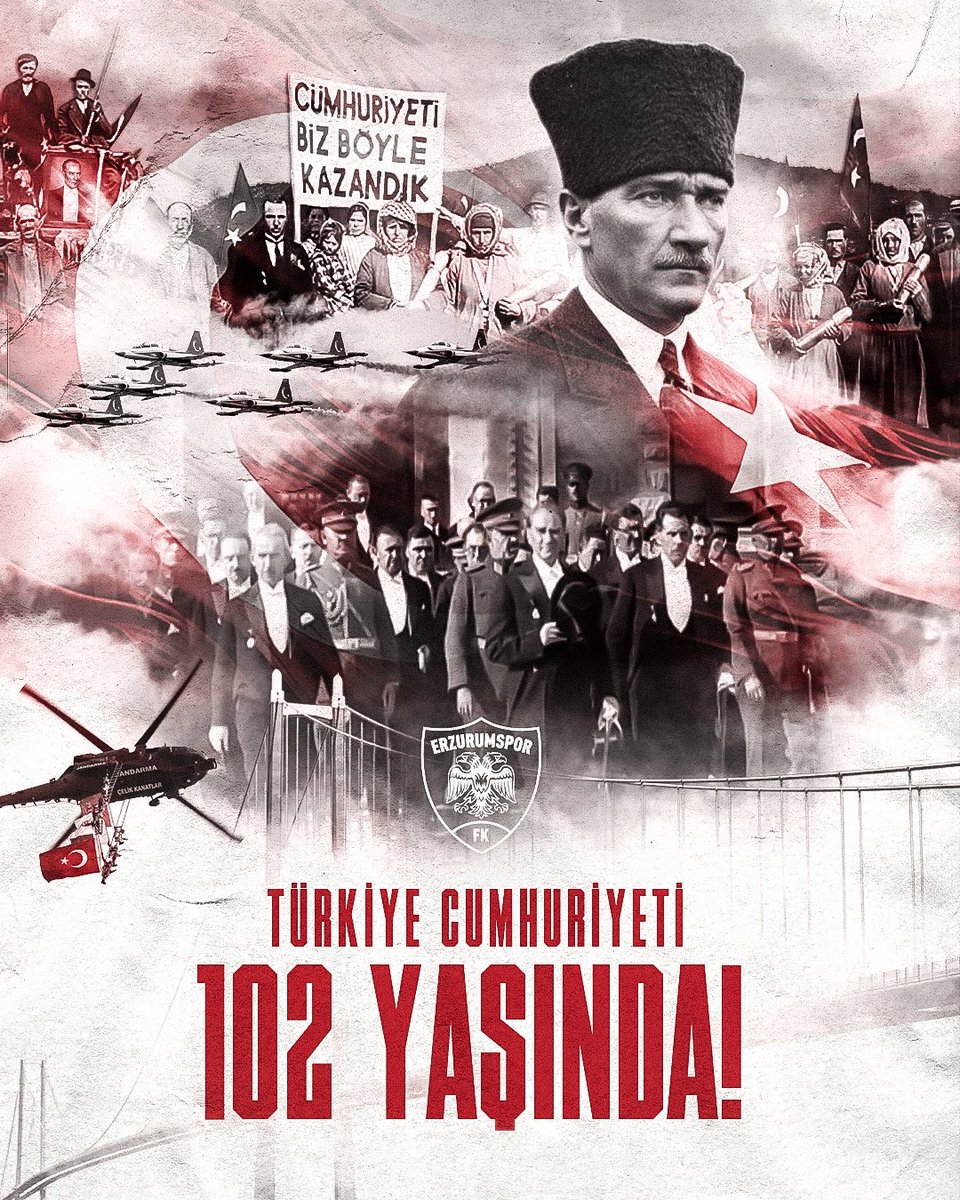 Gazi Mustafa Kemal Atatürk önderliğinde milletimizin azim, inanç ve kararlılığıyla kurulan Cumhuriyetimizin 102. yılını büyük bir gurur ve coşkuyla kutluyoruz.

Bu eşsiz miras; özgürlüğün, bağımsızlığın ve çağdaş Türkiye’nin simgesidir.

Bizlere düşen görev, Cumhuriyetimizi her