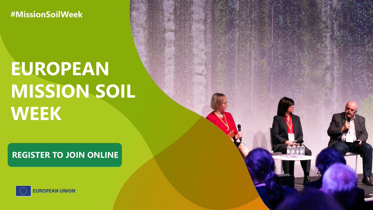 🌱 One week until the start of European #MissionSoil Week 2025!

Follow the event online 5-6 Nov to see how researchers, businesses, farmers and policymakers are shaping business models &amp; finance for soil health.

Registrations are open ➡️ europeanmissionsoilweek2025.eu

#EMSW2025
