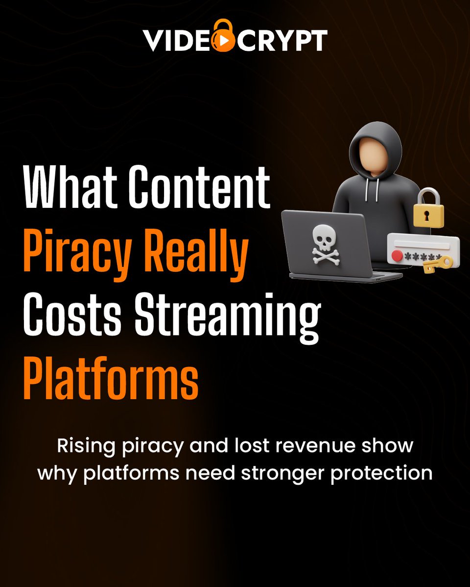 video_crypt's tweet photo. Protect your streaming business from the hidden costs of piracy. Book a demo: https://t.co/u0Am2VLmbM. VideoCrypt empowers platforms to safeguard content and audience trust.

#VideoCrypt #contentsecurity #antipiracy #ottplatforms #streamingindustry #digitalprotection https://t.co/n8td4xIHAG