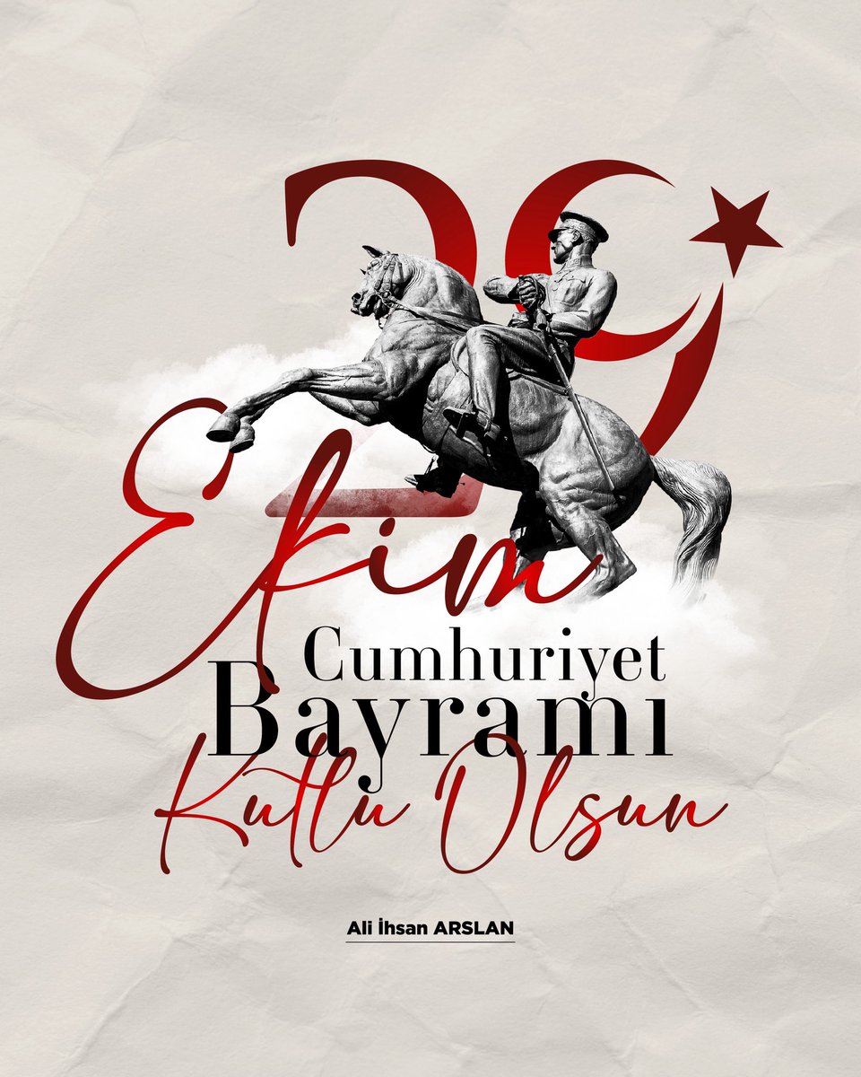 Cumhuriyetimizin ilanının 102. yıl dönümü vesilesiyle, Gazi Mustafa Kemal Atatürk başta olmak üzere, bu vatanı bize emanet eden tüm kahramanlarımızı rahmet, minnet ve saygıyla yad ediyorum.