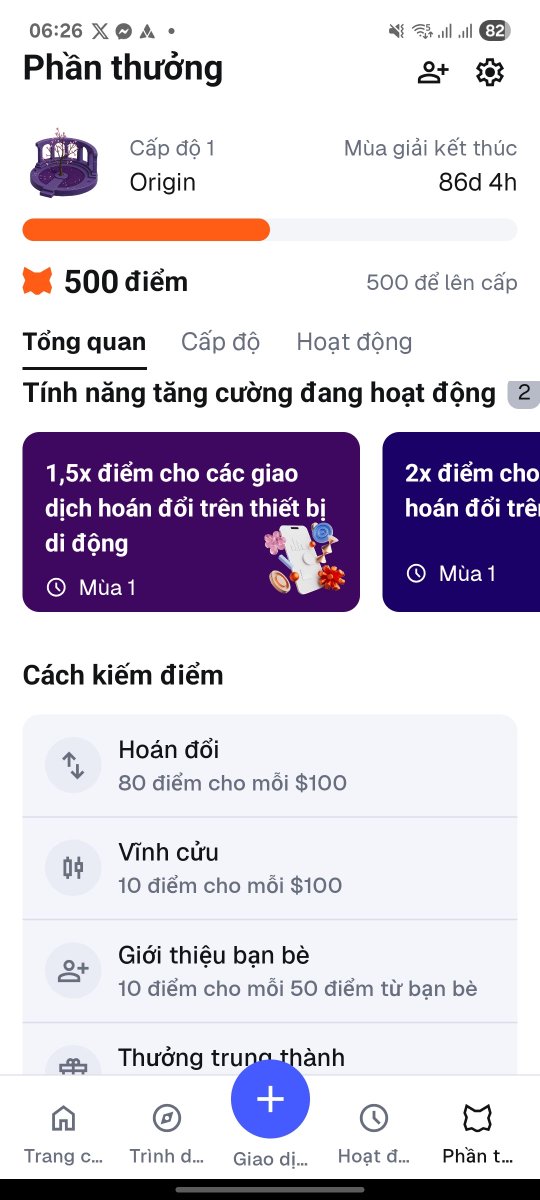 ae cập nhật ví metamask sau đó vào phần thưởng góc phải dưới màn hình để nhận điểm nha Airdrop mùa 1.          Code. 33SPPN
link.metamask.io/rewards?referr…