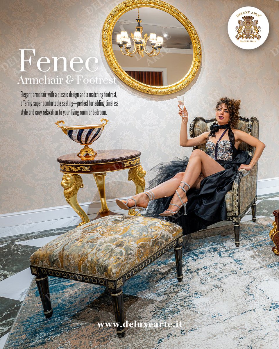 DeluxeArte's tweet photo. Armchair &amp; Footrest Model "Fenec"
https://t.co/TNllonRtLV

Talk to our sales and design team today:
Email: Office@deluxearte.it
WhatsApp: +39 349 515 2075

#FurnitureDesign #italianfurniture #armchair #Bedroomfurniture #Livingroomfurniture https://t.co/D2quqSyvP6
