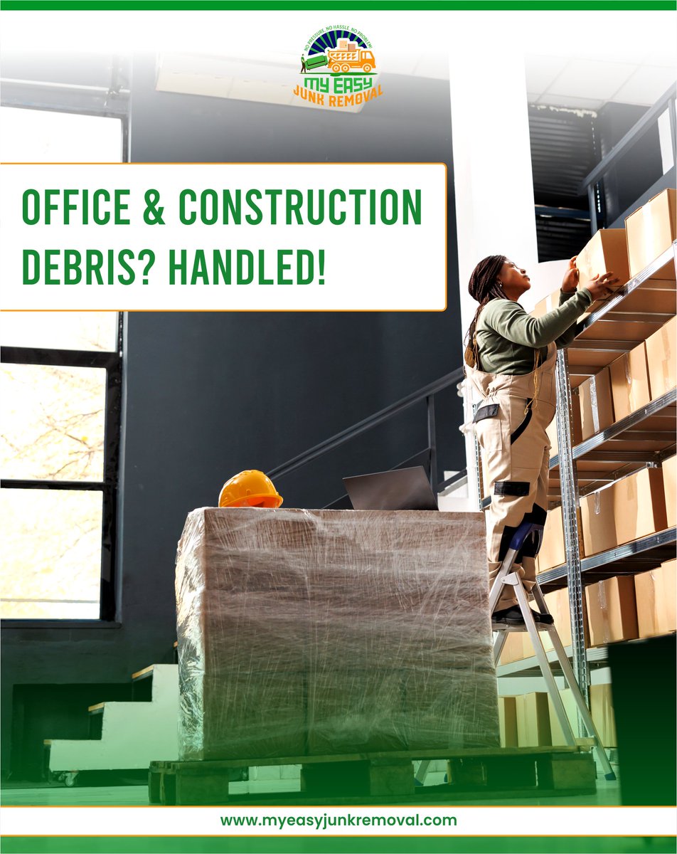 eazyjunkremoval's tweet image. Remove office desks, chairs &amp;amp; electronics
Clear construction &amp;amp; renovation debris
Specialized hauling for heavy items
Fast, reliable, and stress-free service
Visit- myeasyjunkremoval.com

#CommercialCleanup #OfficeRemoval #ConstructionDebris #FloridaBusiness #MyEasyJunkRemoval