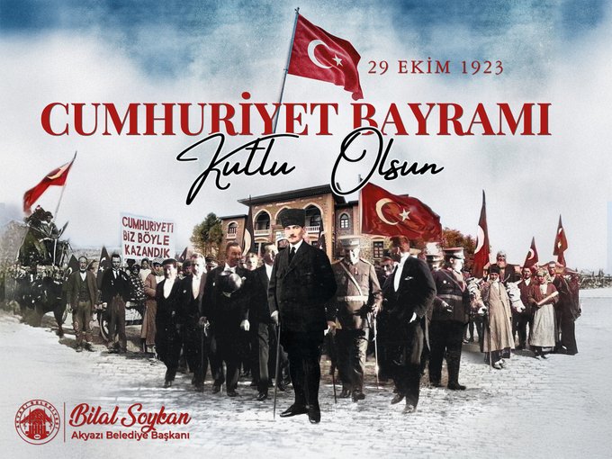 Sakarya Halkı Cumhuriyet Bayramını Kutluyor