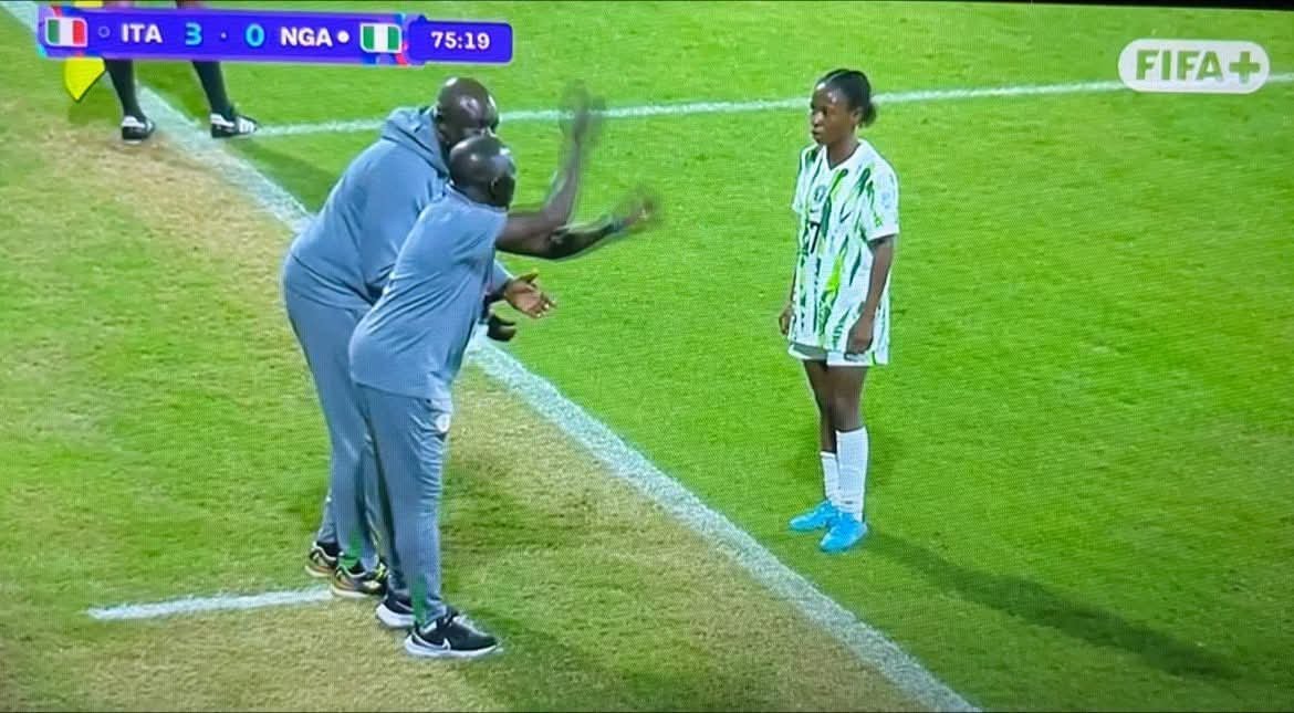 tvcnewsng's tweet image. The Flamingos’ U17 World Cup hopes ended after losing 4-0 in the Round of 16 game against Italy in Morocco.

tvcnews.tv/nigeria-u17-ww…

#tvcnews 
#wwc
#WorldCup
#flamingos