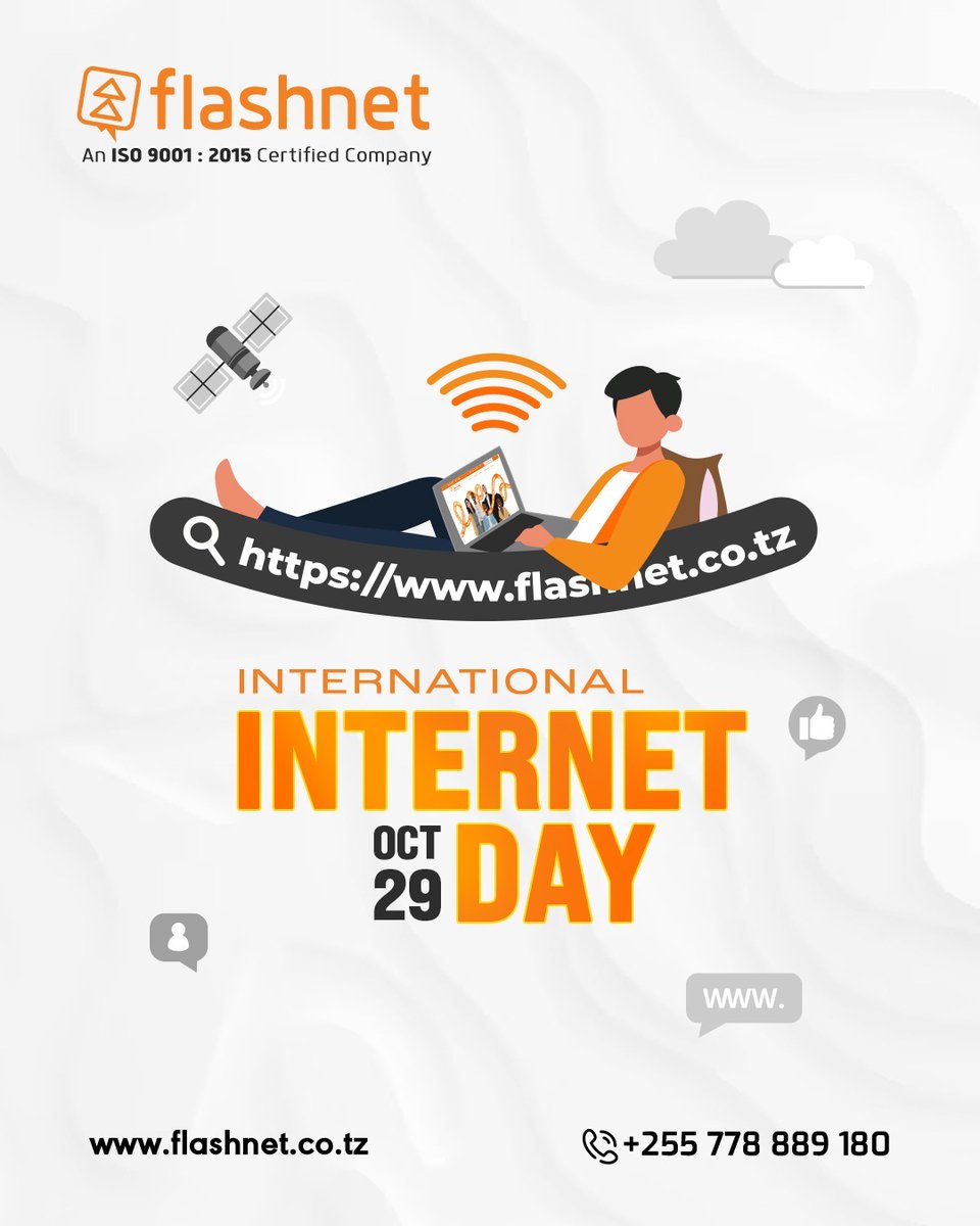flashnet_tz's tweet image. 🌐 Today, we celebrate the invention that changed the world — the Internet!
At Flashnet , we’re proud to be part of Tanzania’s digital growth story by delivering fast, reliable, and secure connectivity every day . 🚀

#InternationalInternetDay #Flashnet #ConnectedTanzania