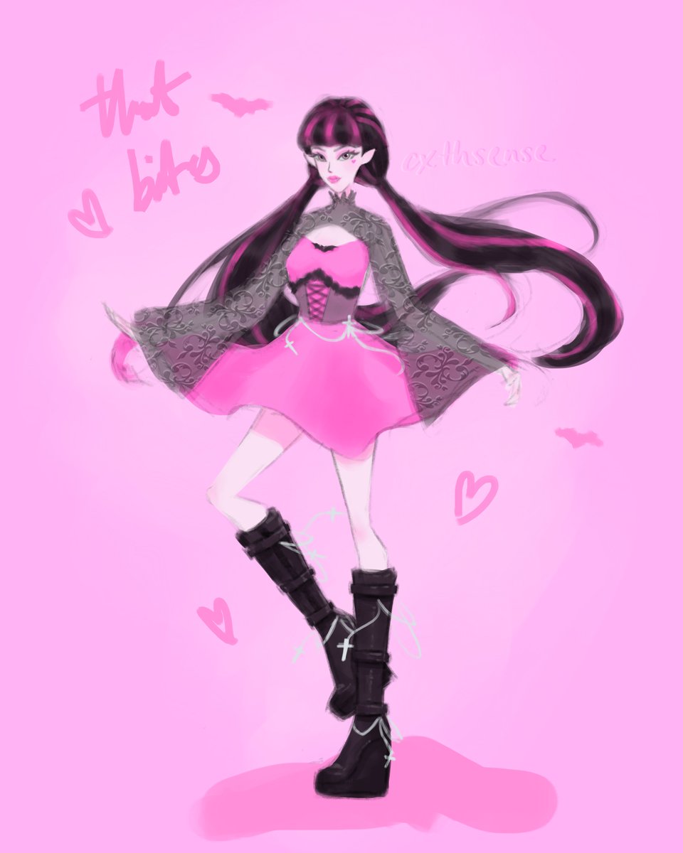 cxthsense's tweet photo. love her in heavy boots 
#draculaura #fanart #monsterhigh https://t.co/Suo3VmUk4I