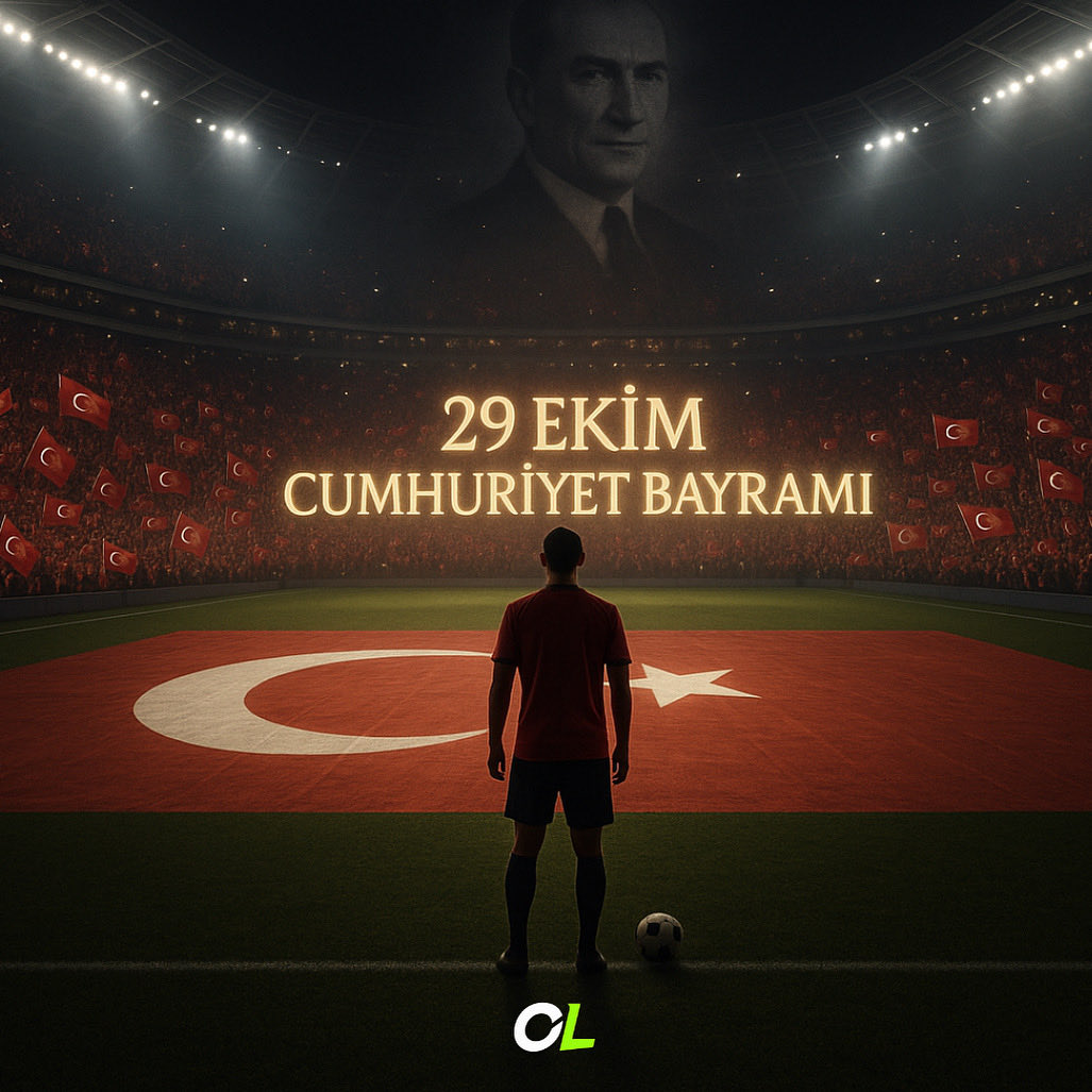 Tarihin en büyük liderinin, en değerli mirası... 🇹🇷

Sahayı çizen, taktiği belirleyen ve formayı bizlere emanet eden Başkomutan Gazi Mustafa Kemal Atatürk'ün liderliğinde kurulan Cumhuriyetimiz 102 yaşında!

29 Ekim Cumhuriyet Bayramımız Kutlu Olsun! 🇹🇷