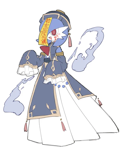 ハロウィン近いしポケモンに仮装させたい落書きクオで描きます。ポケモンと仮装の案をください具体的な仮装の案がなければ強制キョンシーになりますなんてったって可愛いもの