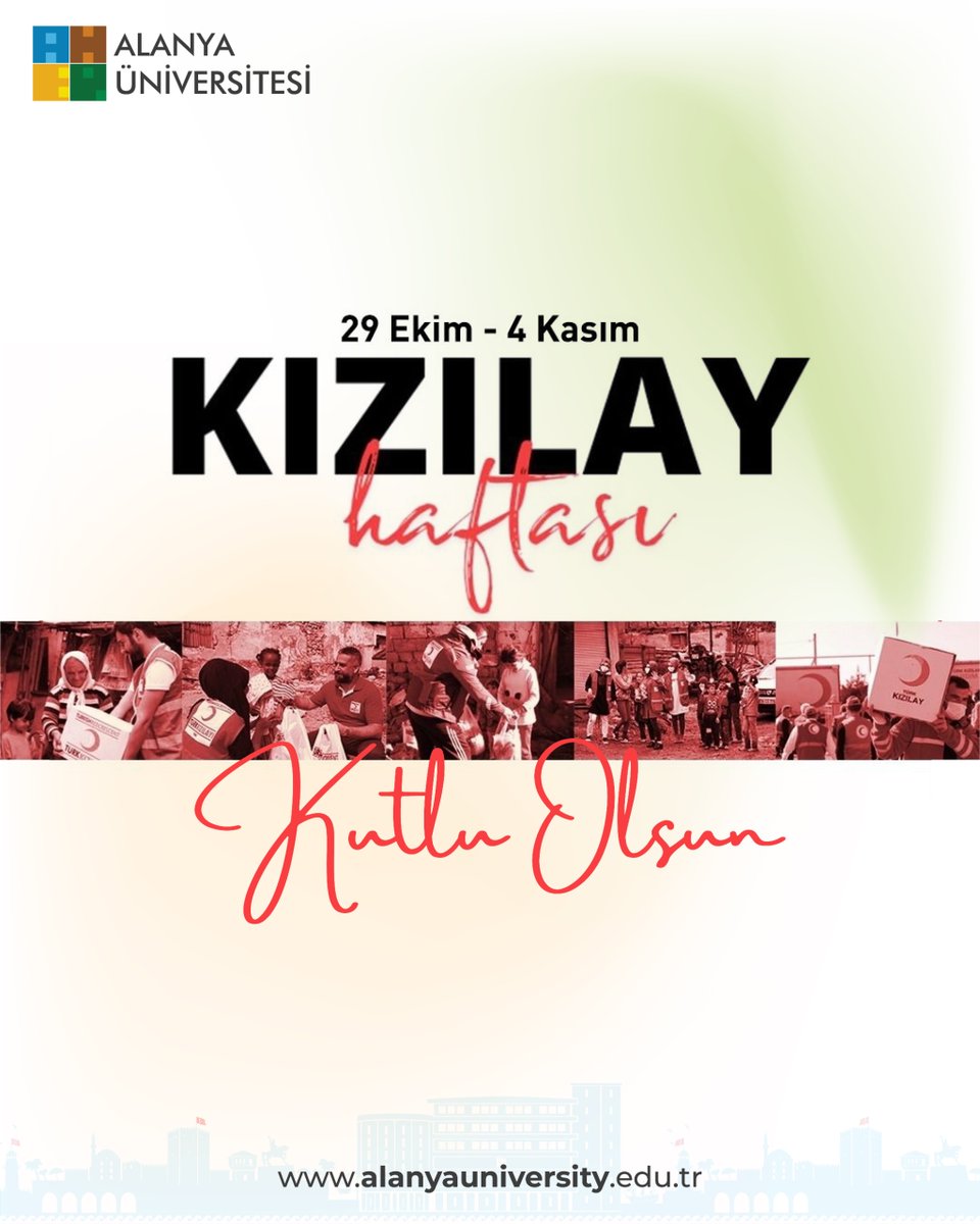 Bir damla kan, bir can demek.
Sen de kan bağışı yaparak bir hayatın kahramanı olabilirsin.
29 Ekim – 4 Kasım Kızılay Haftası kutlu olsun!