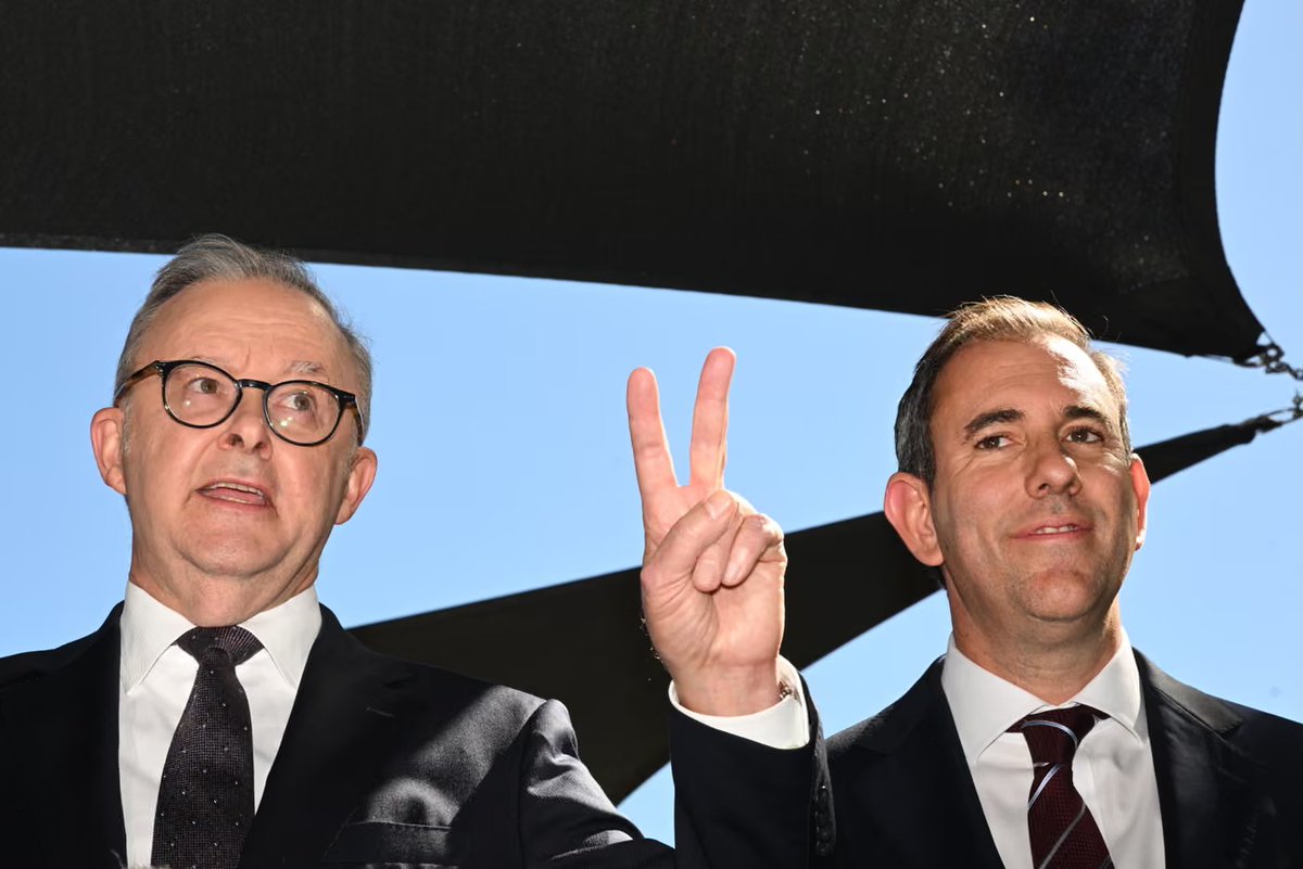 Jim Chalmers is blowing more than he earns. Imagine earning $1,200 per week but spending $3,200 per week. Racking it up on a high-interest credit card, yet telling your wife you're the best financial manager of all time. The wife is crying, but you look at her with your wonky