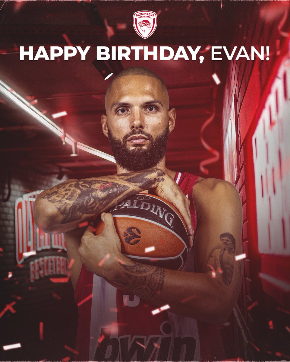 🎂 May this next trip around the sun be your best one yet! 

🥳 Happy B-Day <a href="/EvanFourmizz/">Evan Fournier</a> !

#OlympiacosBC #WeAreOlympiacos #TogetherWeFight