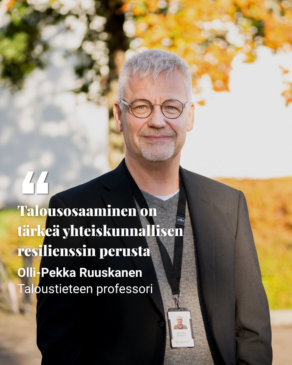 univaasa's tweet photo. Taloustieteilijä Olli-Pekka Ruuskanen on aloittanut Vaasan yliopiston taloustieteen professorina syyskuussa. 

➡️ Lue lisää: https://t.co/0VCVjAmJcW https://t.co/Zeg2Hmjrw4