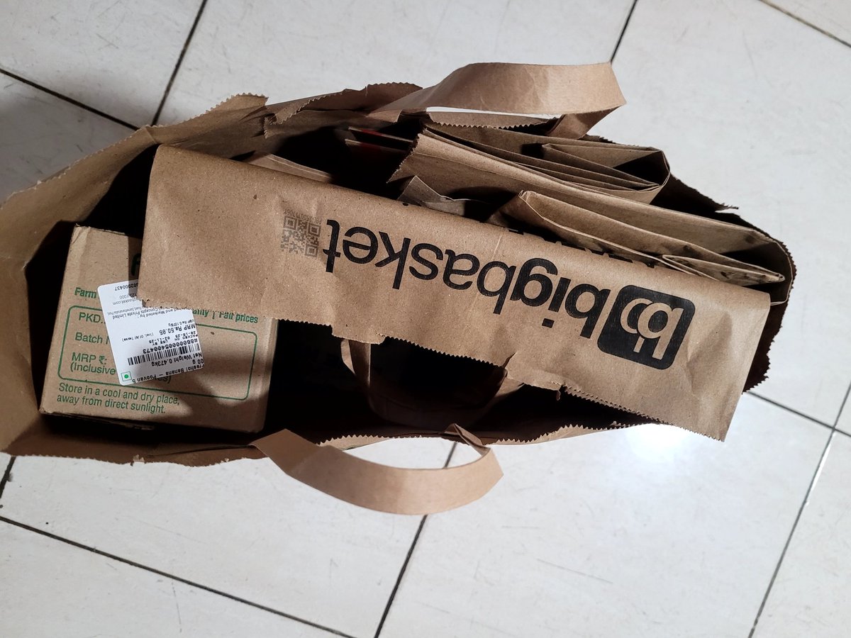 sshastry_c's tweet image. I fold the big basket delivery bags neatly and collect them along with bb boxes and hand them over to delivery guys when they come for delivery. @bigbasket_com should inventivise and encourage this practice so that more customers adapt this.  

#Sustainability #reuse