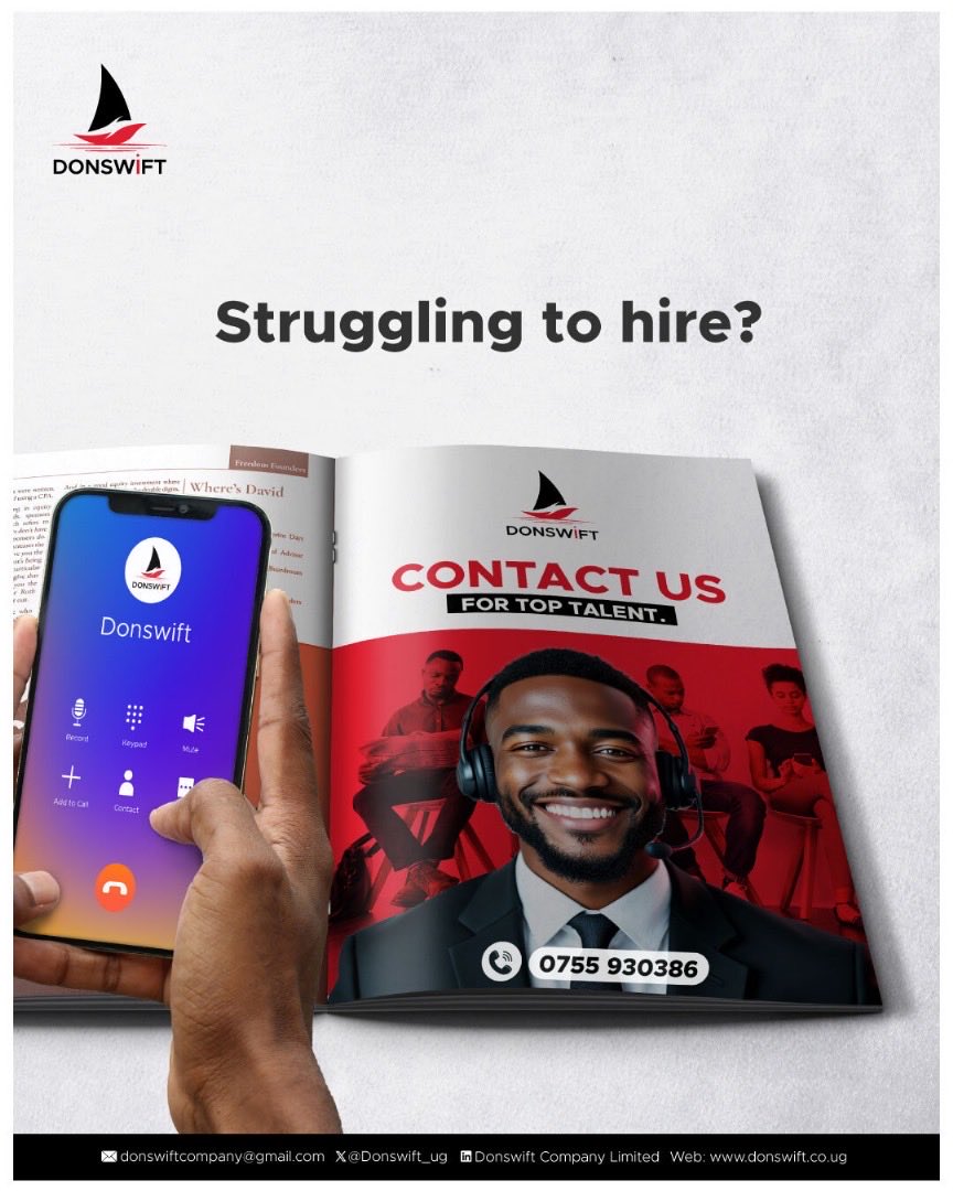 Donswift_ug's tweet image. Finding the right talent shouldn’t be a struggle. Let us help you build your dream team! #TopTalent #HiringMadeEasy