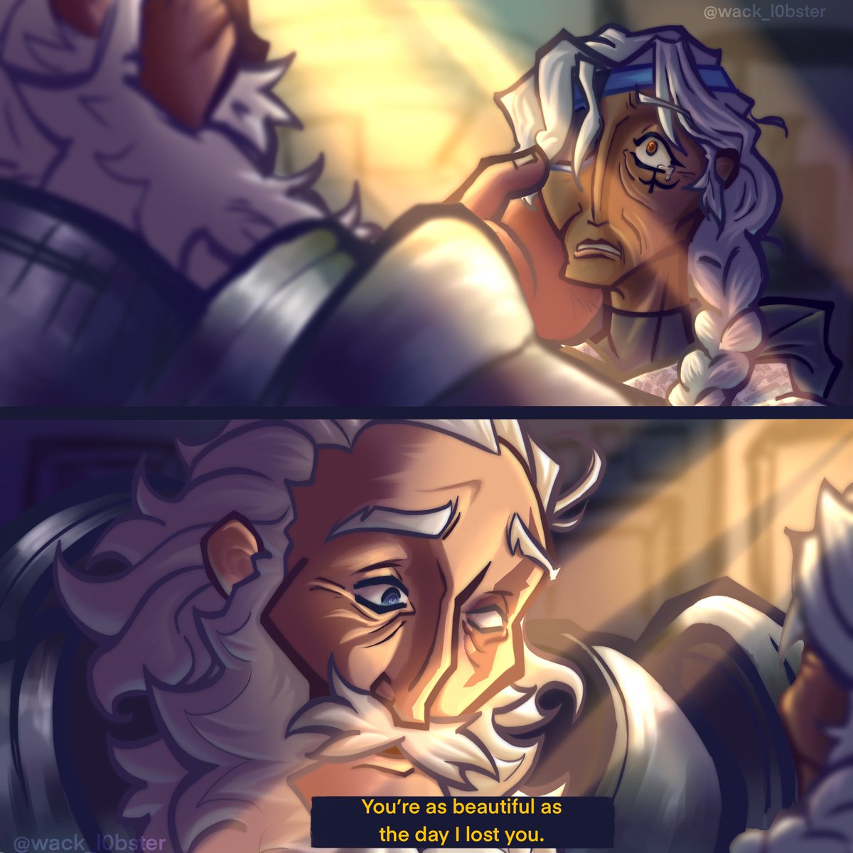 wacklobster's tweet image. This is quite old now but I think its one of the renders I'm most proud of, I think I may have improved since(?) and that my style has changed some but I really am proud of the Reinhardt portion of this. 
#Anahardt #AnaOverwatch #AnaAmari #Reinhardt #Overwatch #Overwatch2