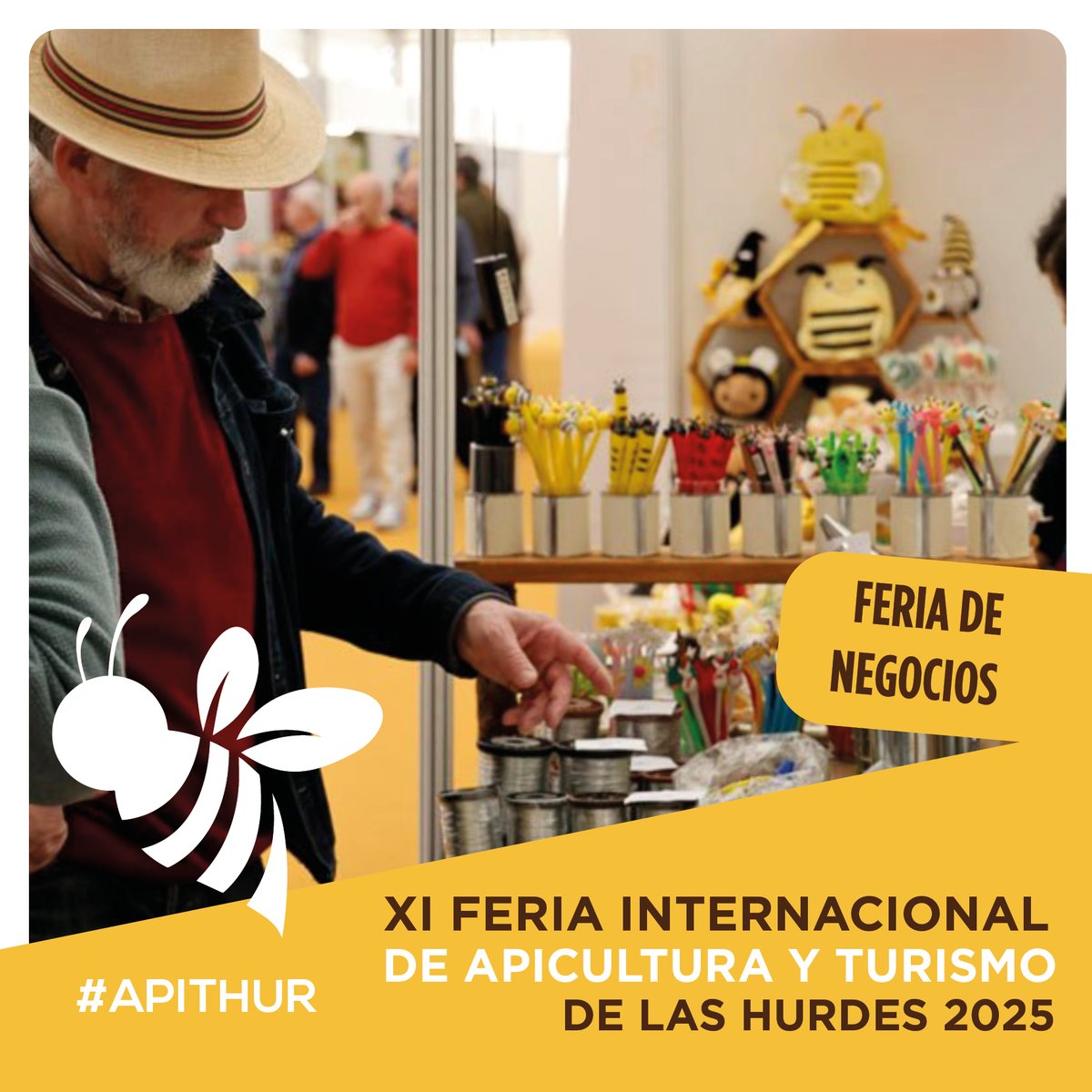 FHurdes's tweet photo. En nuestra feria no te puedes olvidar de visitar nuestra zona comercial. Innovación, mercado y formación, sanidad... todo lo relacionado con la #apicultura  visita la XI Feria  internacional de Apicultura y Turismo de Las Hurdes,  #apithur https://t.co/KWPavKuizO