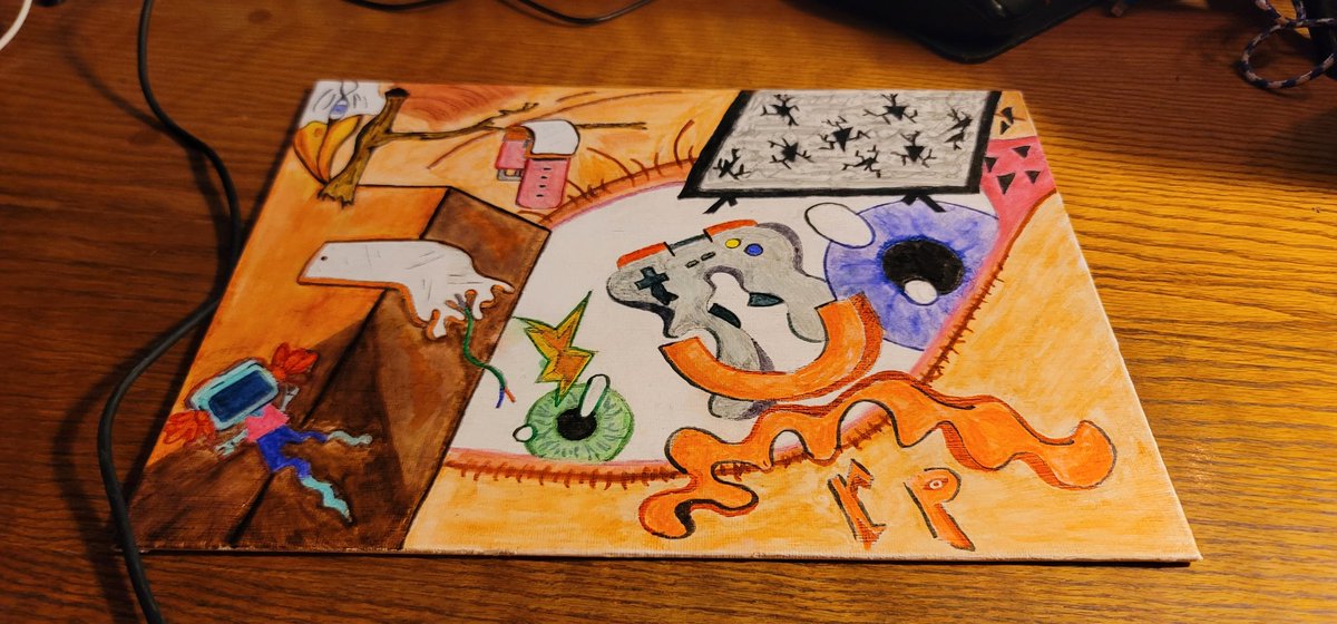 JessMikeTrick's tweet photo. Still needs some acrylic paint for some bright whites and some charcoal for shadows and we can call it done. It WILL be a physical #1ofWow from the #DigiTrick on @xrpcafe. Auction and shipped to winner of auction. Details soon. Let's finish it first lol. https://t.co/Y7TRgRMEBB