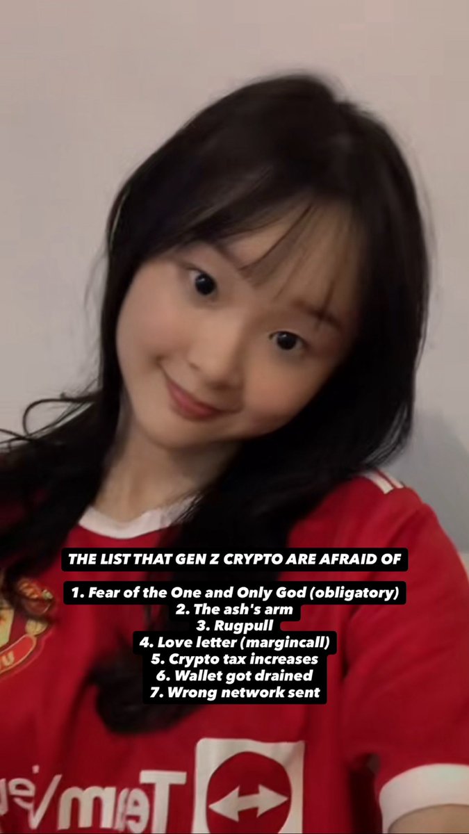 xoowhee's tweet photo. What is ur crypto's version of the list👀?

#CryptoMeme #GenZCrypto #WalletGotDrained #Rugpull #CryptoHumor #TraderLife #MargincallVibes #CryptoCommunity https://t.co/8yCslPQJ8F
