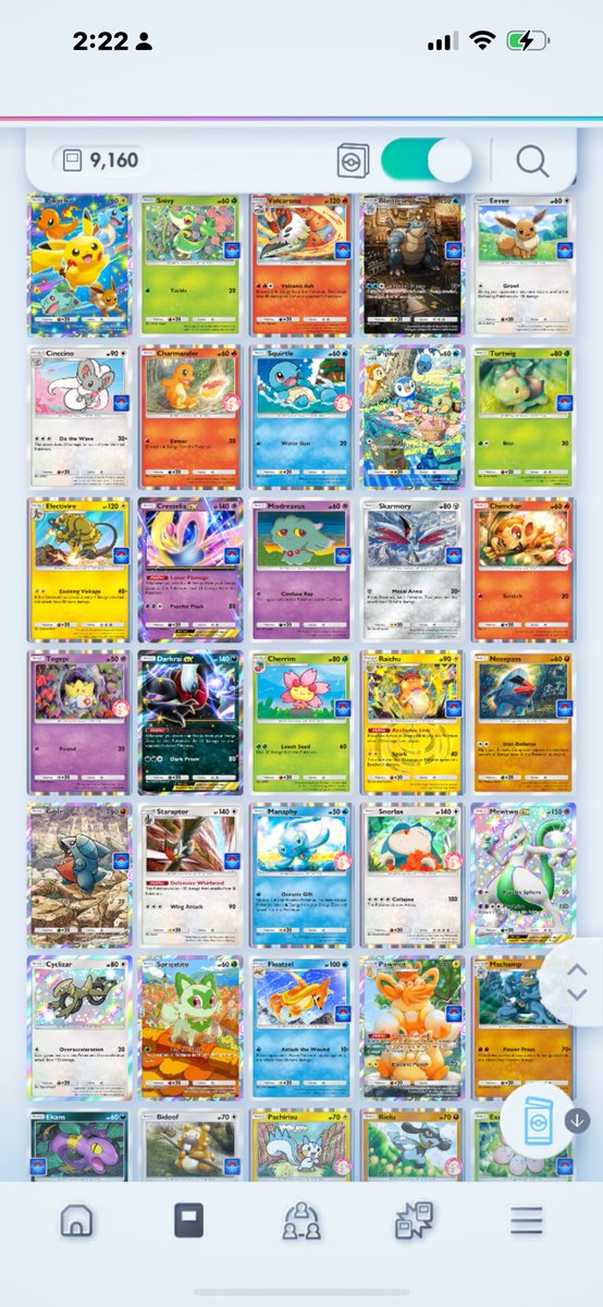 lorelaipix's tweet photo. Officially complete all
The promo cards ! Add me 7456407186979211 i wish we could trade promo cards ?? @Pokemontcgpocket #PokemonTCGPocket https://t.co/WpP0UROqWk