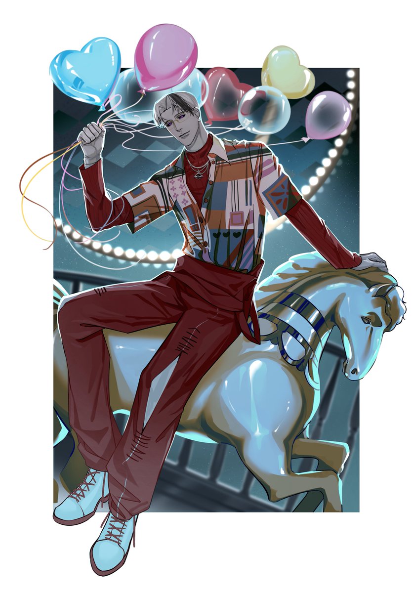 Souvenir_MPC's tweet image. (ร่างมนุษย์มีแต่คนจำไม่ได้ เลยมาแปะร่างปกติเก็บไว้ด้วยค่ะ แม้คงไม่ได้เห็นเขาแต่งแดงทรงนี้อีกในร่างปกติ แต่แบบนี้น่าจะพอคุ้นหน้าคุ้นตากันมากขึ้น(รึเปล่า?)

แถมโบนัสแว่นแดง + เวอร์ชั่นถอดแว่น🎈)