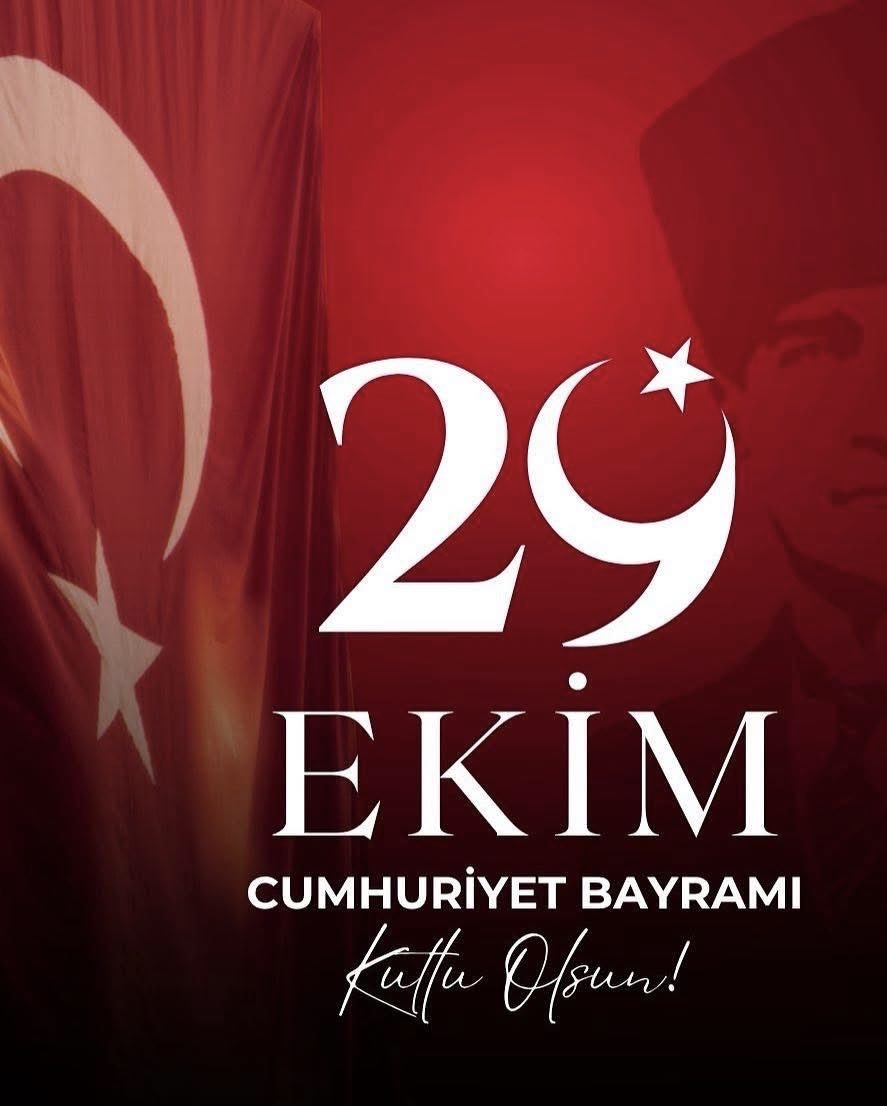 Cumhuriyet, geçmişin en büyük mîrâsı; geleceğin en sağlam dayanağı. Özgürlüğün, eşitliğin ve umudun simgesi olan Cumhuriyetimizin 102. yılı kutlu olsun.