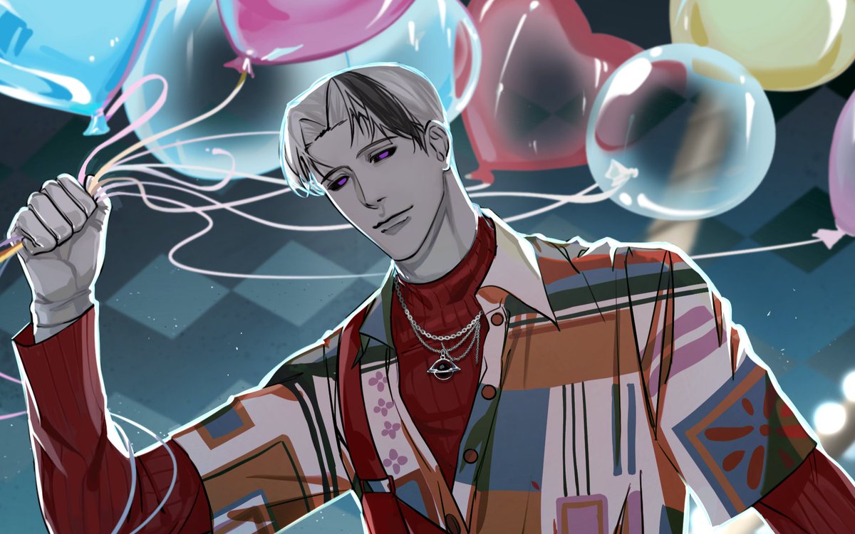 (ร่างมนุษย์มีแต่คนจำไม่ได้ เลยมาแปะร่างปกติเก็บไว้ด้วยค่ะ แม้คงไม่ได้เห็นเขาแต่งแดงทรงนี้อีกในร่างปกติ แต่แบบนี้น่าจะพอคุ้นหน้าคุ้นตากันมากขึ้น(รึเปล่า?)

แถมโบนัสแว่นแดง + เวอร์ชั่นถอดแว่น🎈)