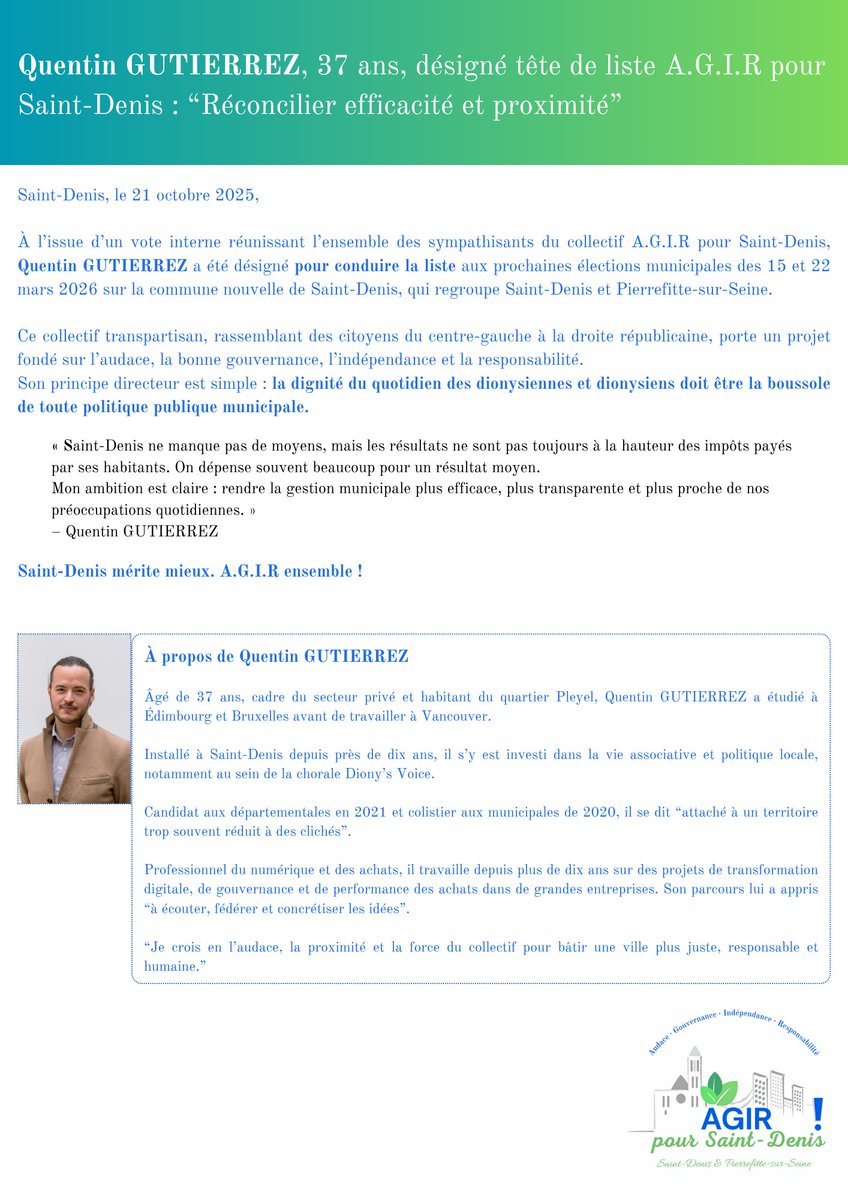 #Municipales2026 #SaintDenis #PierrefitteSurSeine