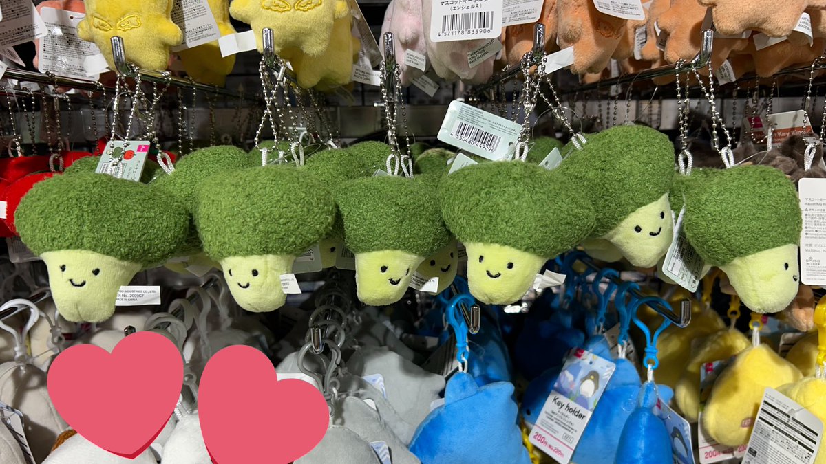 mimaaa276's tweet photo. 梅田のデカいダイソー来たらラウールがつけてたブロッコリー🥦大量に売っててテンション上がって買っちゃ���た、マスコット増える一方😂 https://t.co/p7zSvsQNrr