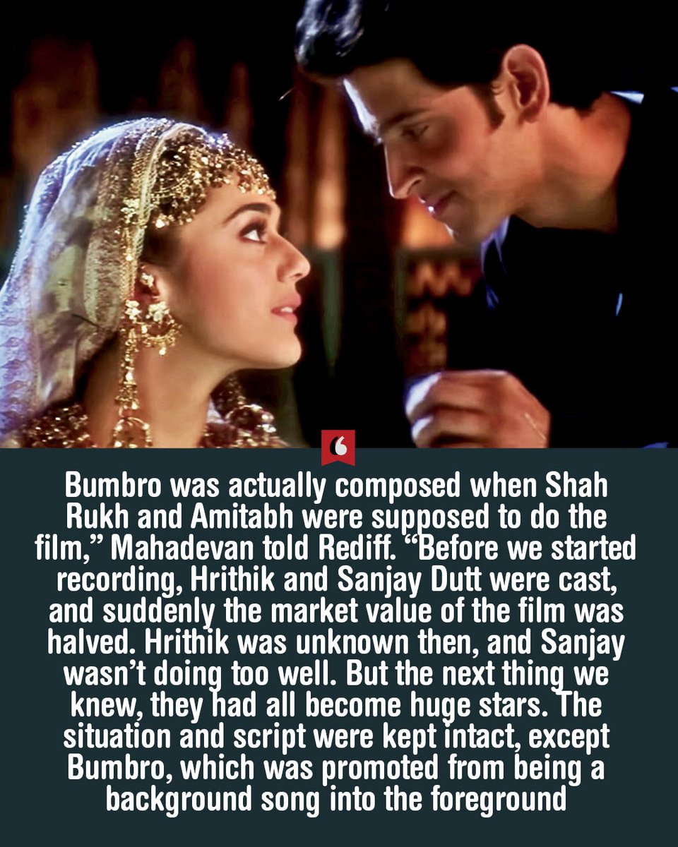 bombaytimes's tweet photo. 25 years on, #Bumbro still makes us twirl! 💃📷 From #MissionKashmir, the Shankar-Ehsaan-Loy classic brought Kashmir’s folk rhythm to Bollywood — a tune that still echoes through weddings, schools, and reels
Read: https://t.co/Lyt9YWq8Qh
#25YearsOfMissionKashmir https://t.co/NSC1Nltwza