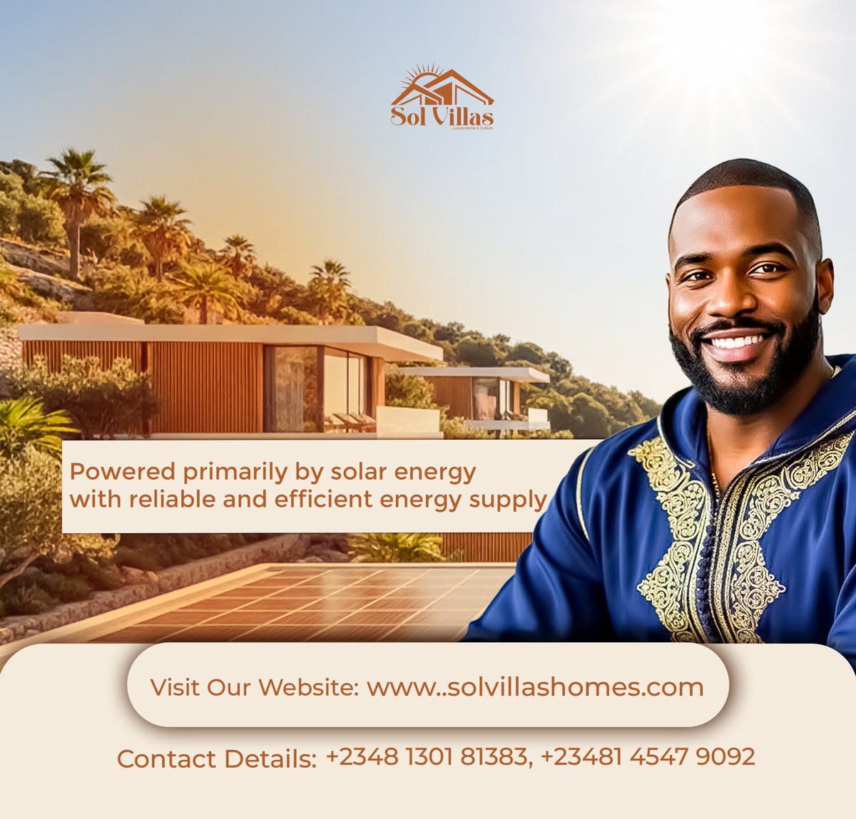 SanmiOlaYemi's tweet photo. Visual Masterpieces, Real Results. ✨ From concept to launch, I bring brands to life. See my work: I branded Sol Villa Real Estate Companies from start to finish. Let's create your bespoke visual identity next.
#Branding #GraphicDesign #SolVilla https://t.co/FisQq9fAJO