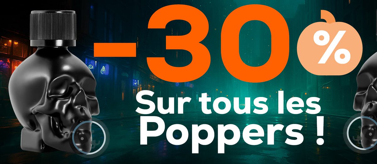 SPÉCIAL HALLOWEEN 👻
🔥 -30% sur tout le site poppers-pascher.com
💥 Rush, Amsterdam, Jungle Juice, Iron Fist… tous à prix démoniaques 😈
⏳ Seulement 6 jours pour en profiter avant que la magie s’envole à minuit !