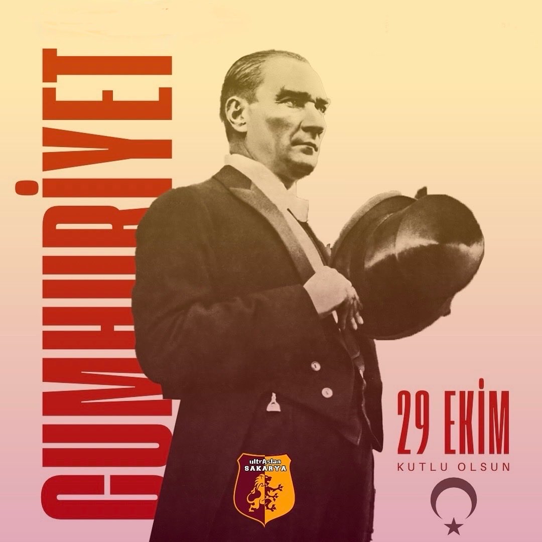 🇹🇷29 EKİM CUMHURİYET BAYRAMIMIZ KUTLU OLSUN!🇹🇷

🇹🇷Cumhuriyet’imizin ilanının 102. yıl dönümünde 29 Ekim Cumhuriyet Bayramımızı kutluyor; ulusumuzun mimarı #MustafaKemalAtatürk başta olmak üzere tüm şehit ve gazilerimizi saygı, rahmet ve minnetle anıyoruz.

#ultrAslan <a href="/uAYurtici/">ultrAslan Yurtiçi</a>