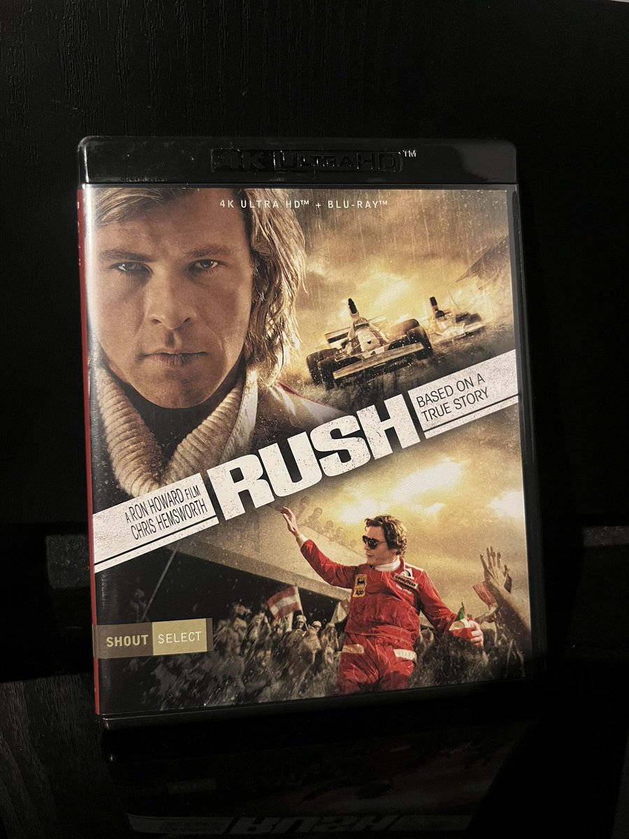 JLea1987's tweet photo. Tonight we watch #RUSH a Formula 1 classic.
#4k #DolbyAtmos #PhysicalMedia #BrightSideHomeTheatre https://t.co/zbueubnB87
