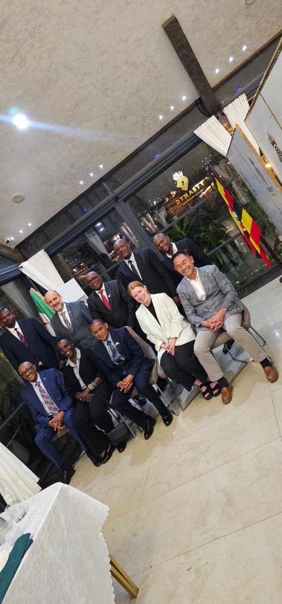 SuleimanRoba's tweet image. I wish to express my sincere gratitude to Dr. Tamouh Moustafa, Honorary Consul of the Syrian Honorary Consulate in Kampala, for organizing a farewell dinner in my honour to mark the successful conclusion of my tour of duty in Kampala.

The dinner was graced by members of the…