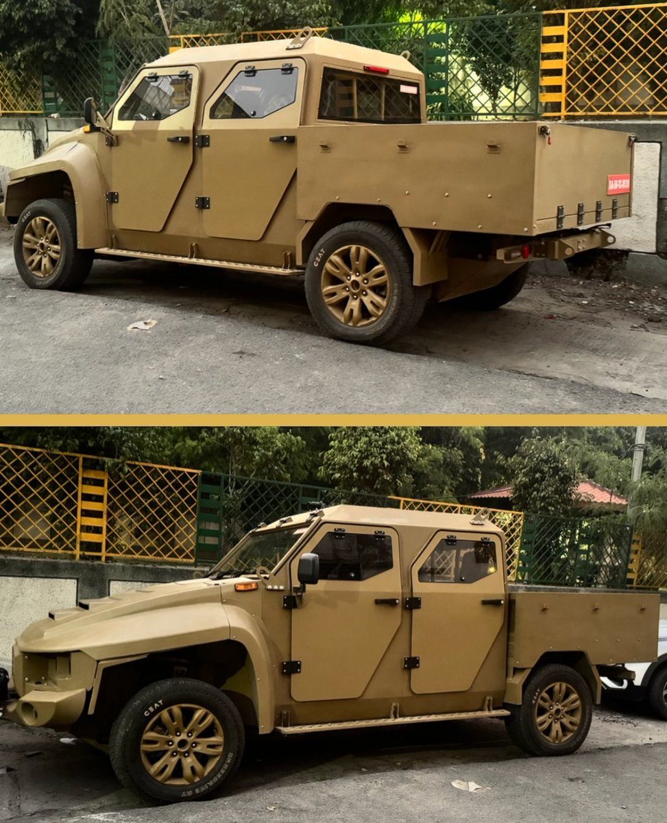 connect_rishav's tweet image. Looks good in real life too.

This is most likely Veer 3.0, and based on the feedback received from Indian Army evaluation and trials.

Looking forward to seeing other configs

Photos 1,2 and 3 by @SirishChandran 
Spec sheet by @pravaigdynamics