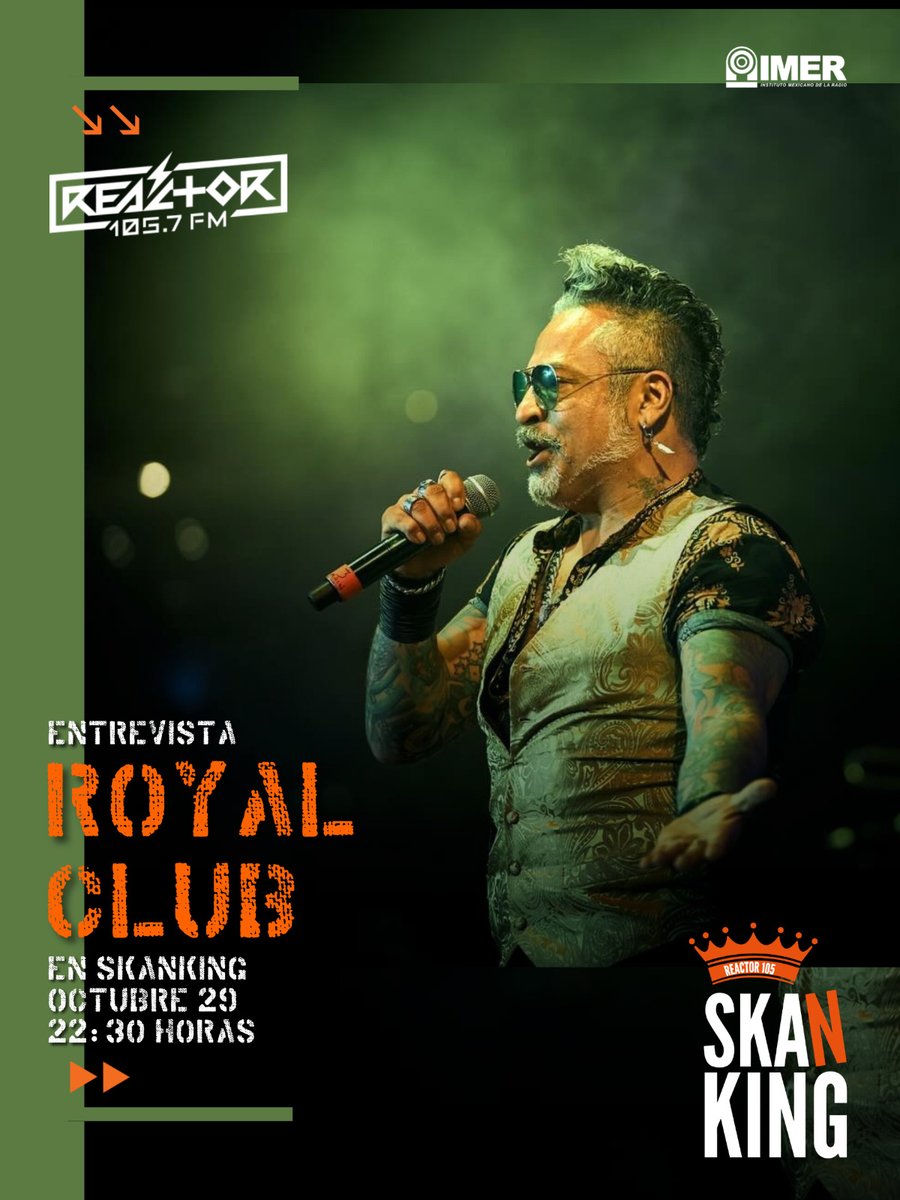 #GeneraciónR 🏁 Escuchen a <a href="/jonskanking/">Jonathan Madariaga</a> y <a href="/elomar_ze/">Omar Salazar</a> todos los miércoles de las 22 a las 00 horas en #Skanking105. Hoy entrevista con <a href="/royalclubska/">ROYAL CLUB MEXICO</a>