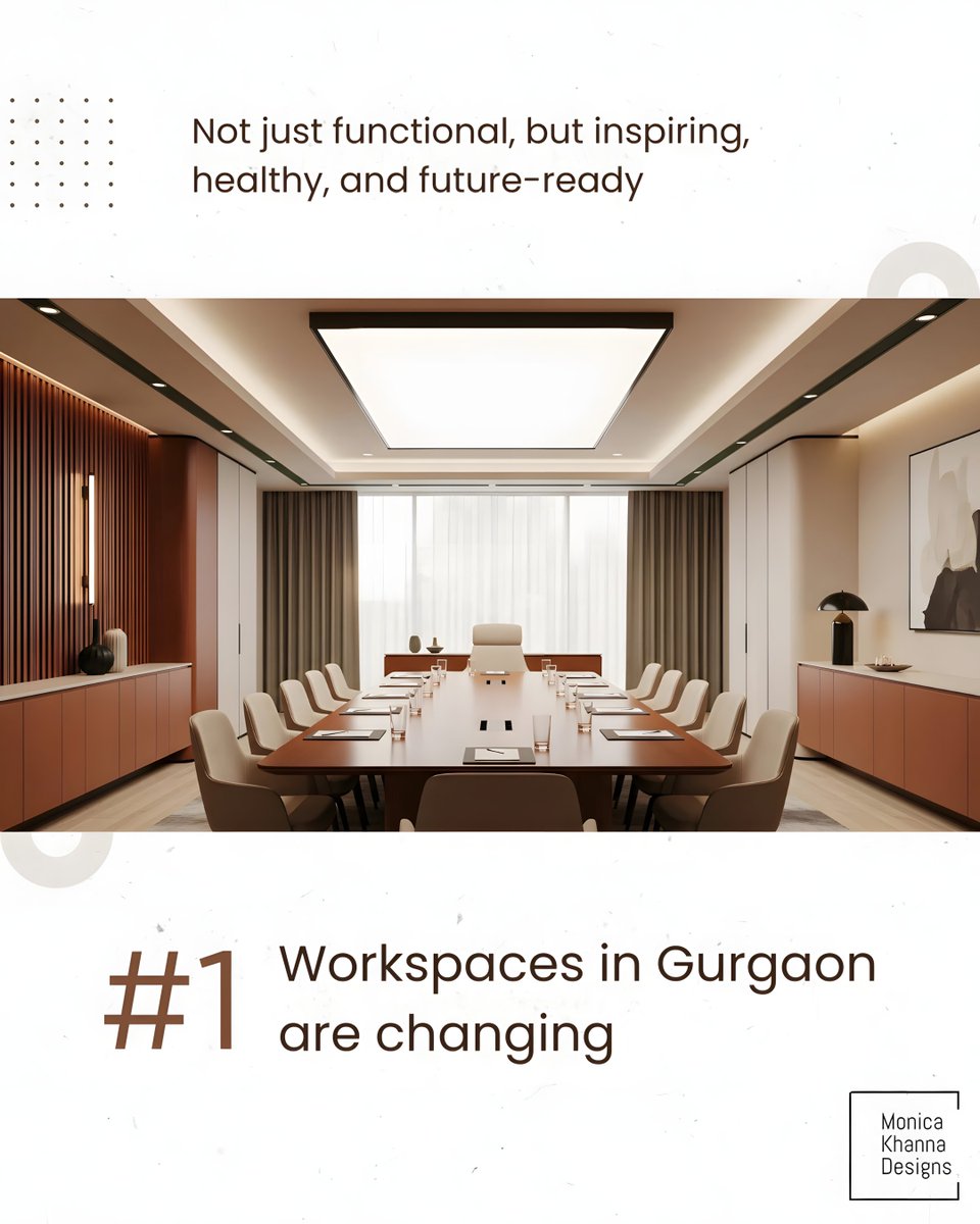 MonicaKhannaDes's tweet photo. #Gurgaon’s offices are evolving🏢
Here’s how top #InteriorDesigners are redefining #ModernWorkspaces with style, functionality & innovation.
👉https://t.co/BBW4VAPAW7
#InteriorDesign #ModernDecor #interiordecor #blog #Office #DelhiNCR #interiors #homedecor #OfficeDesign #Trends https://t.co/YEt23CB3UJ