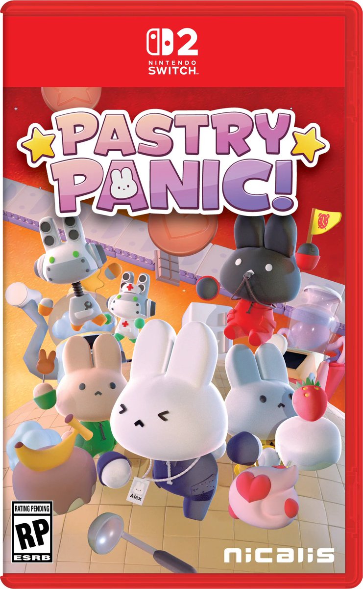 IsGameKeyCard's tweet image. 🟢 Pastry Panic! will be distributed as a Game Cartridge in USA. #Switch2 #Nicalis #GameKeyCard