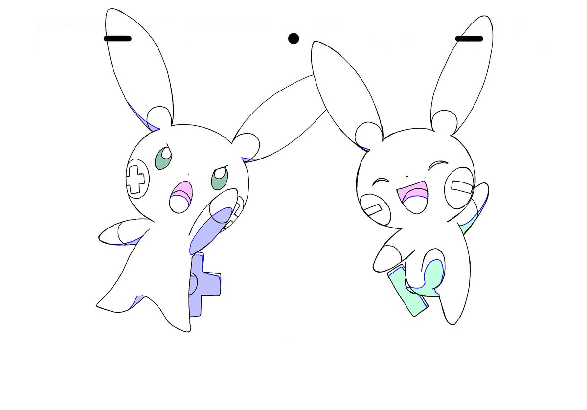 ◥◣#アニポケ マニア◢◤ 第115話よりタロの #プラスル 、#マイナン