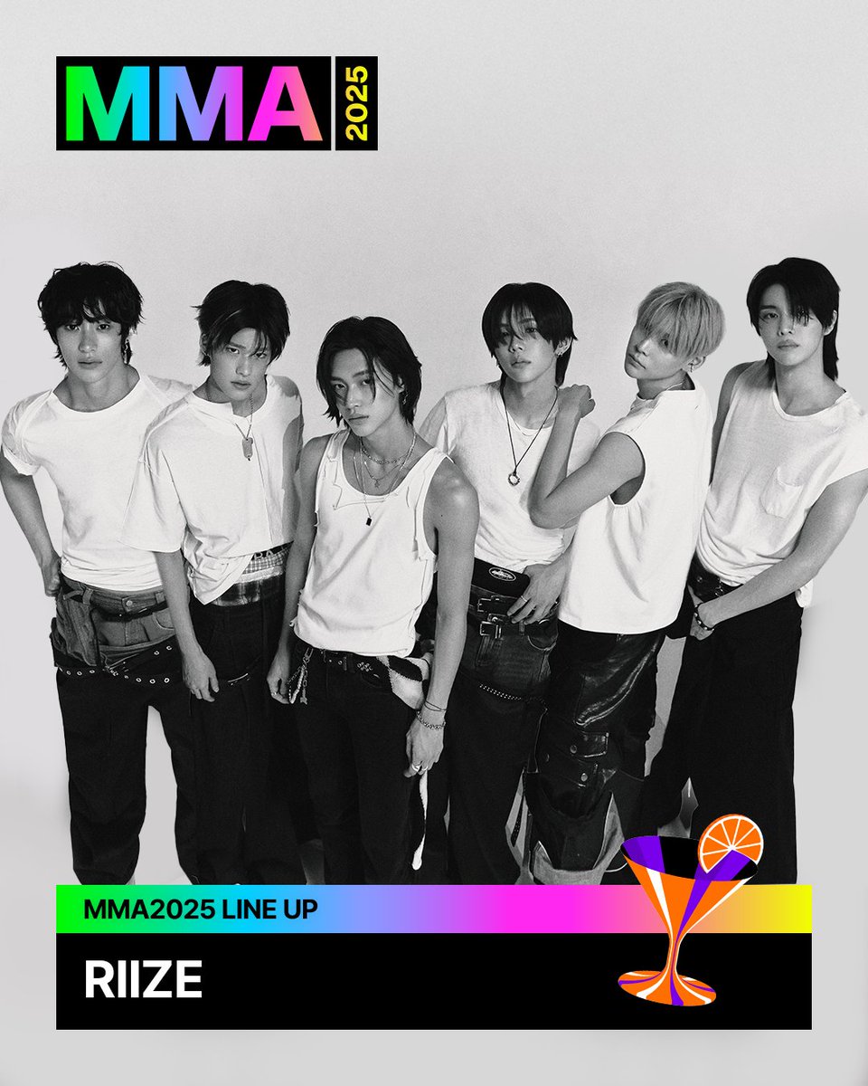 [𝗠𝗠𝗔𝟮𝟬𝟮𝟱] 𝟭𝘀𝘁 𝗟𝗜𝗡𝗘-𝗨𝗣

#RIIZE #라이즈

#RIIZE 가 #MMA2025 와 함께합니다!
앞으로 공개될 라인업도 기대해 주세요🔥

Play The Moment, MMA2025🏆

🗓️ 2025년 12월 20일 토요일
📍 고척 스카이돔

@riize_official
#멜론 #Melon #멜론뮤직어워드