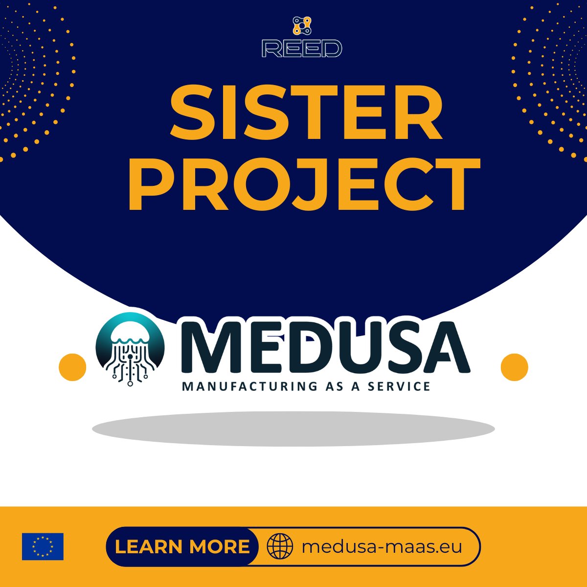 🤝 Meet <a href="/medusamaas/">Medusa</a> , part of REED’s Sister Projects Cluster!
#MEDUSAmaas is making #Manufacturing-as-a-Service more open, secure &amp; inclusive by enabling trusted data exchange, B2B marketplace integration &amp; AI services aligned with the EU AI Act. 🌍
🔗 medusa-maas.eu