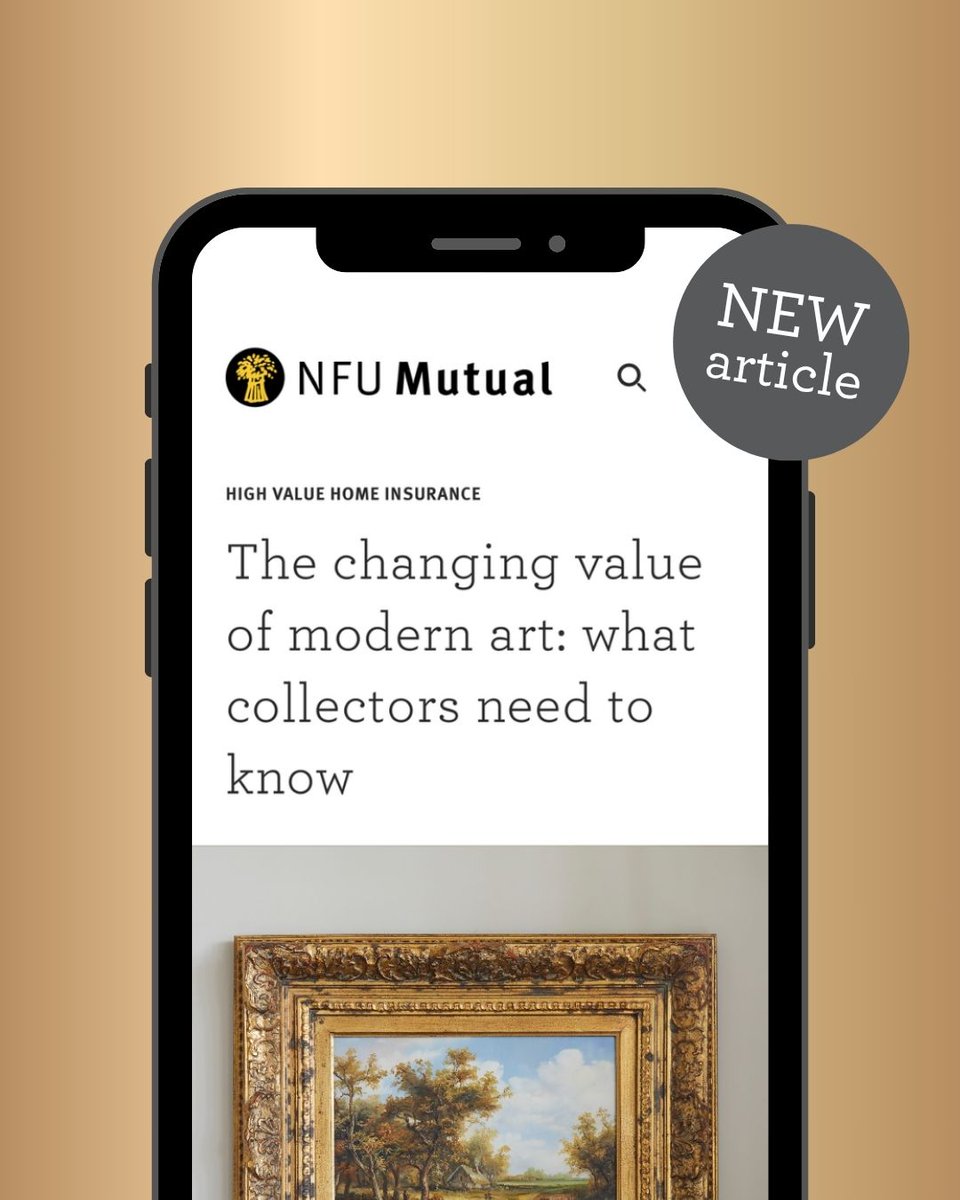 Modern art prices are constantly changing - but by just how much? 🎨

NFU Mutual has collaborated with Guy Vaissiere, Director of Valuations &amp; Fiduciary Services, Europe at Gurr Johns, to explore what this means for your collection.

👉 Read now: orlo.uk/SE5NP