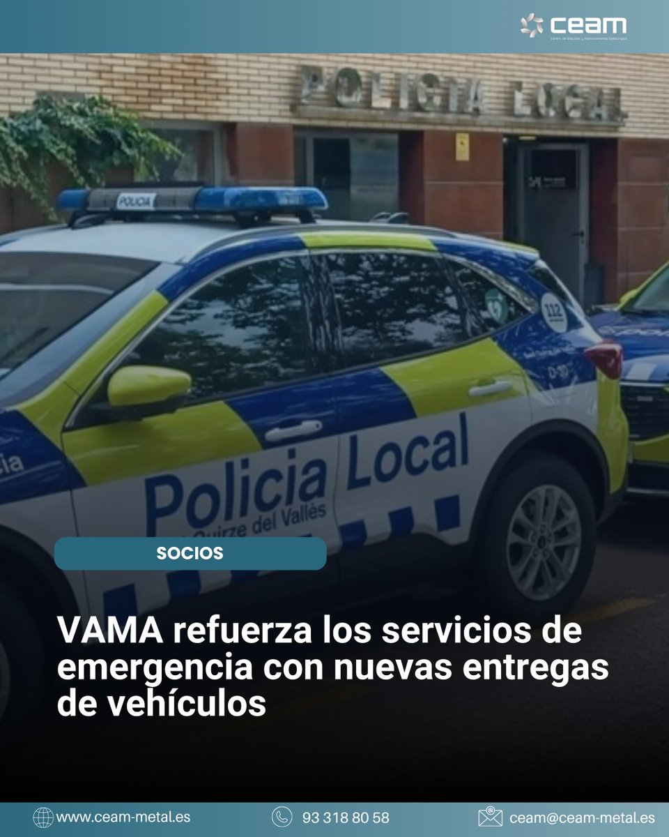 🚨 VAMA entrega nuevos vehículos a cuerpos policiales:
Sant Quirze del Vallès
💡 Kits de detenidos, grabación, puentes de luces y más
🔧 Señalización + transformación integral

Más info: zurl.co/7wKsW   

#Emergencias #VAMA #Seguridad #TransformaciónVehicula