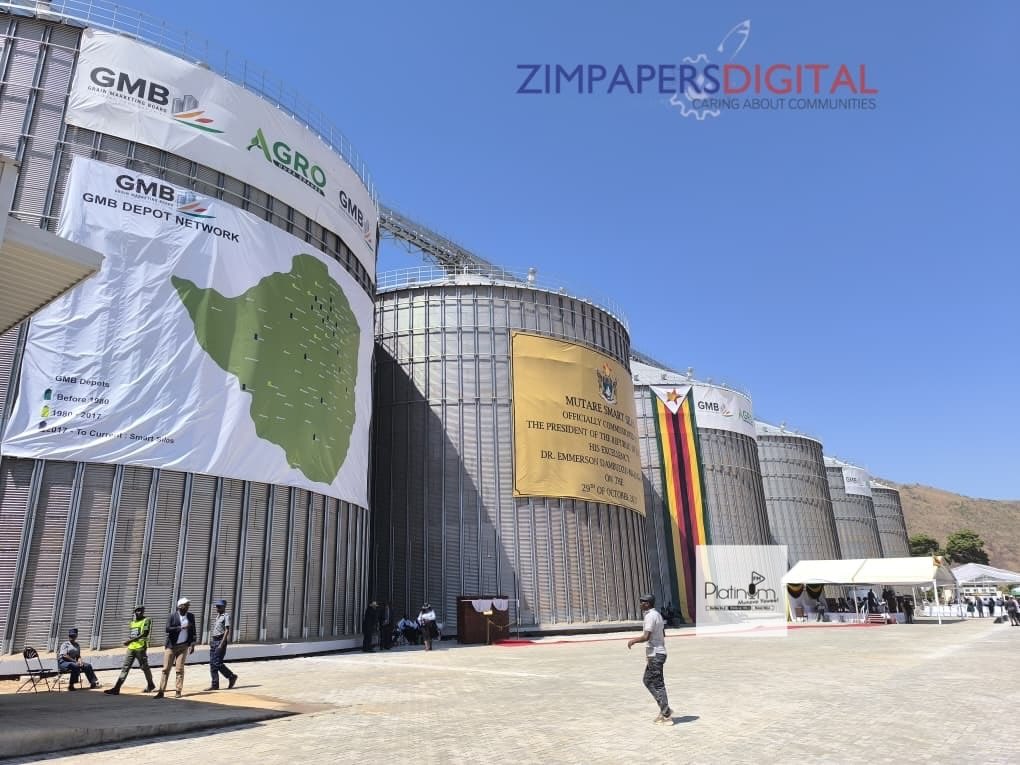 Scenes at the Mutare smart silos which will be commissioned by President Mnangagwa today.